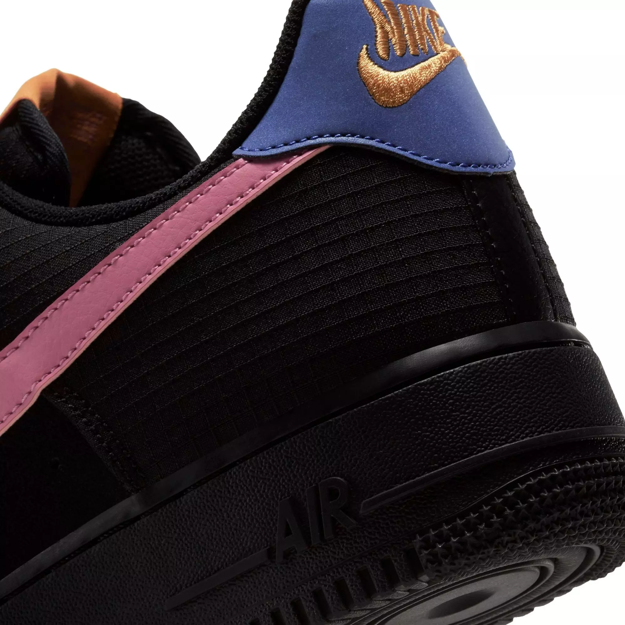 Nike Air Force 1 '07 LV8 "Black/Magic Flamingo" Men's Shoe - BLACK