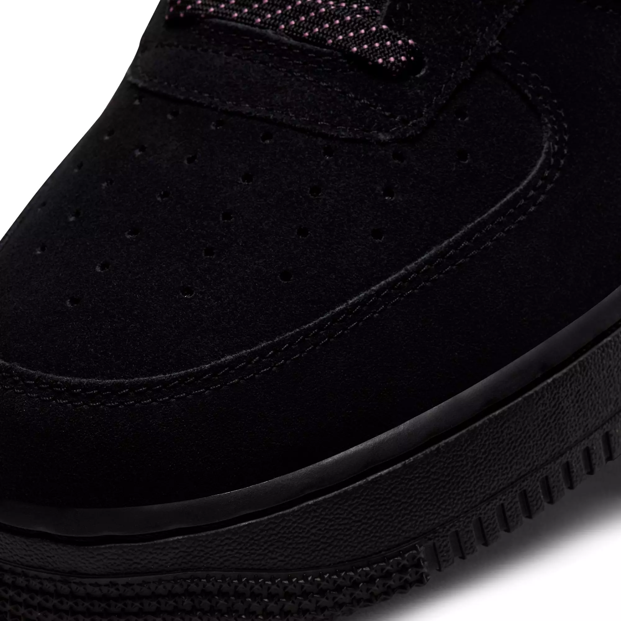 Nike Air Force 1 '07 LV8 "Black/Magic Flamingo" Men's Shoe - BLACK