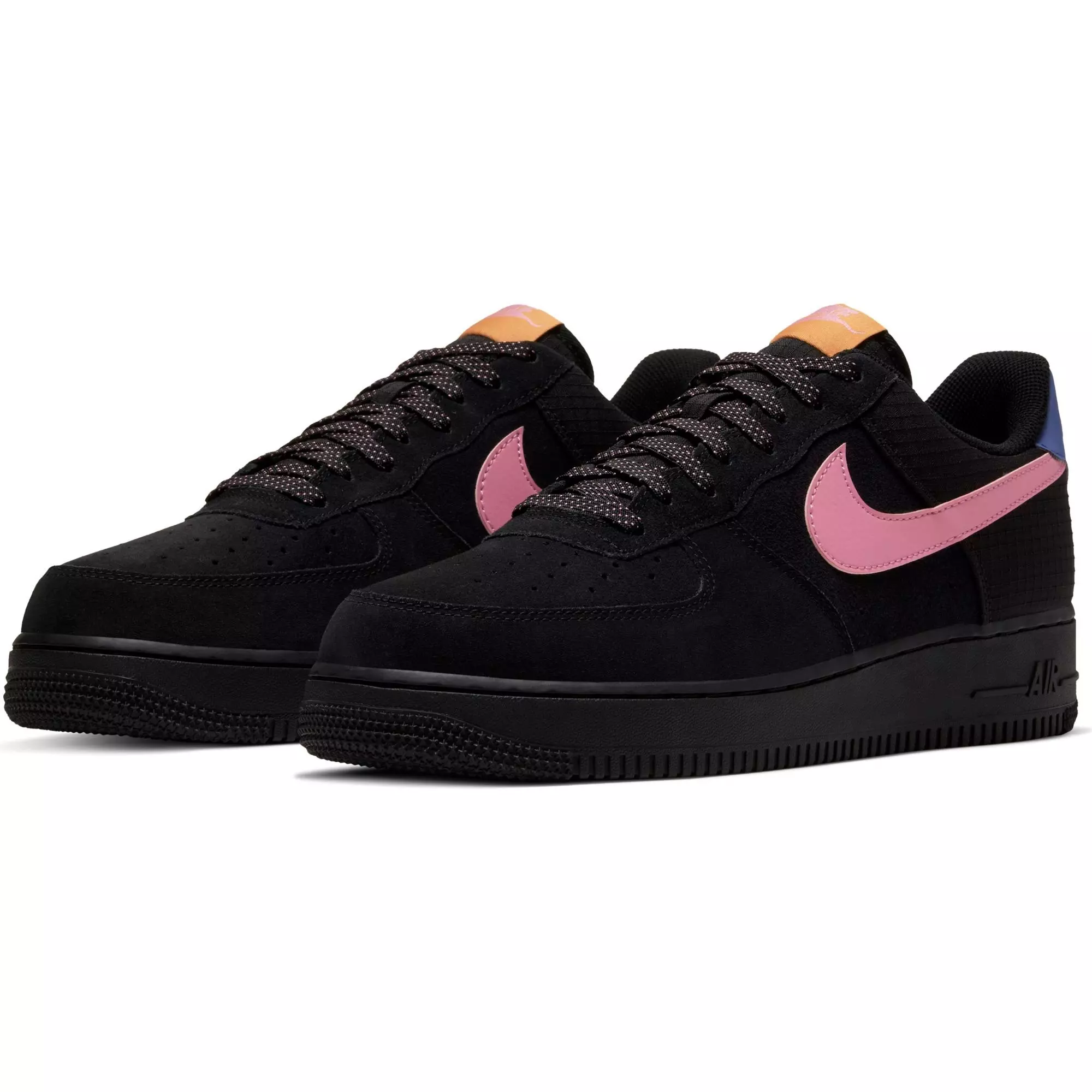 Nike Air Force 1 '07 LV8 "Black/Magic Flamingo" Men's Shoe - BLACK