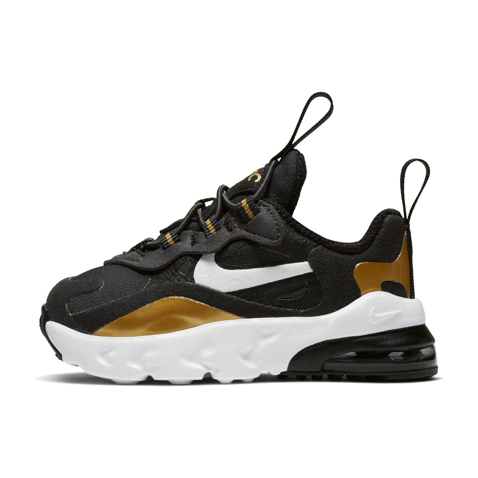 nike air max 270 black gold white