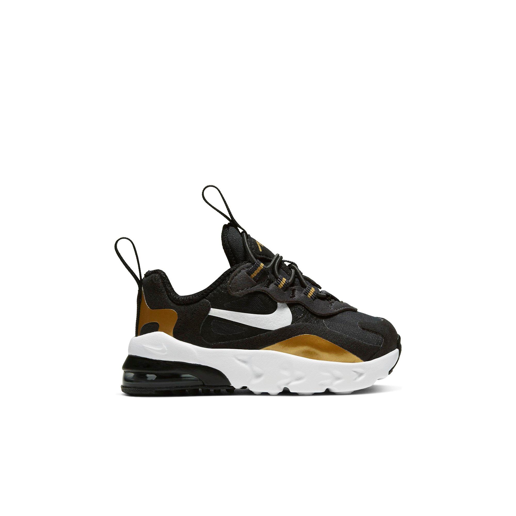 nike 270 white black gold