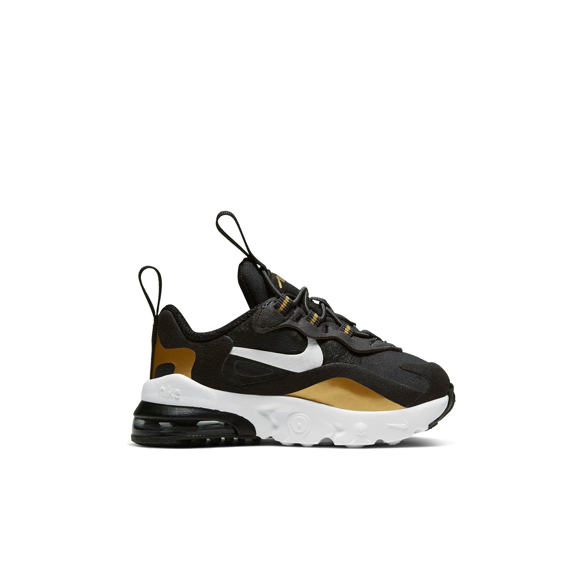 nike air max 270 black white and gold