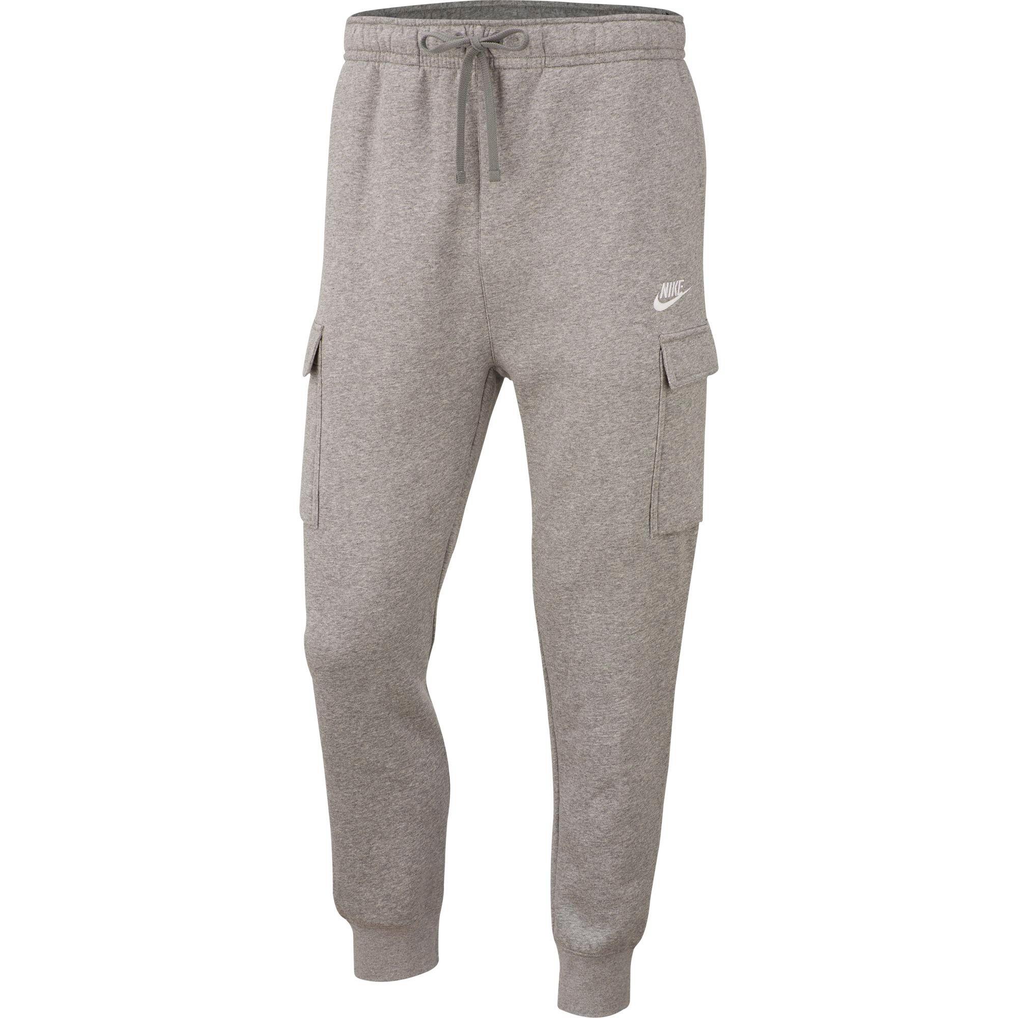 nike club cargo joggers grey