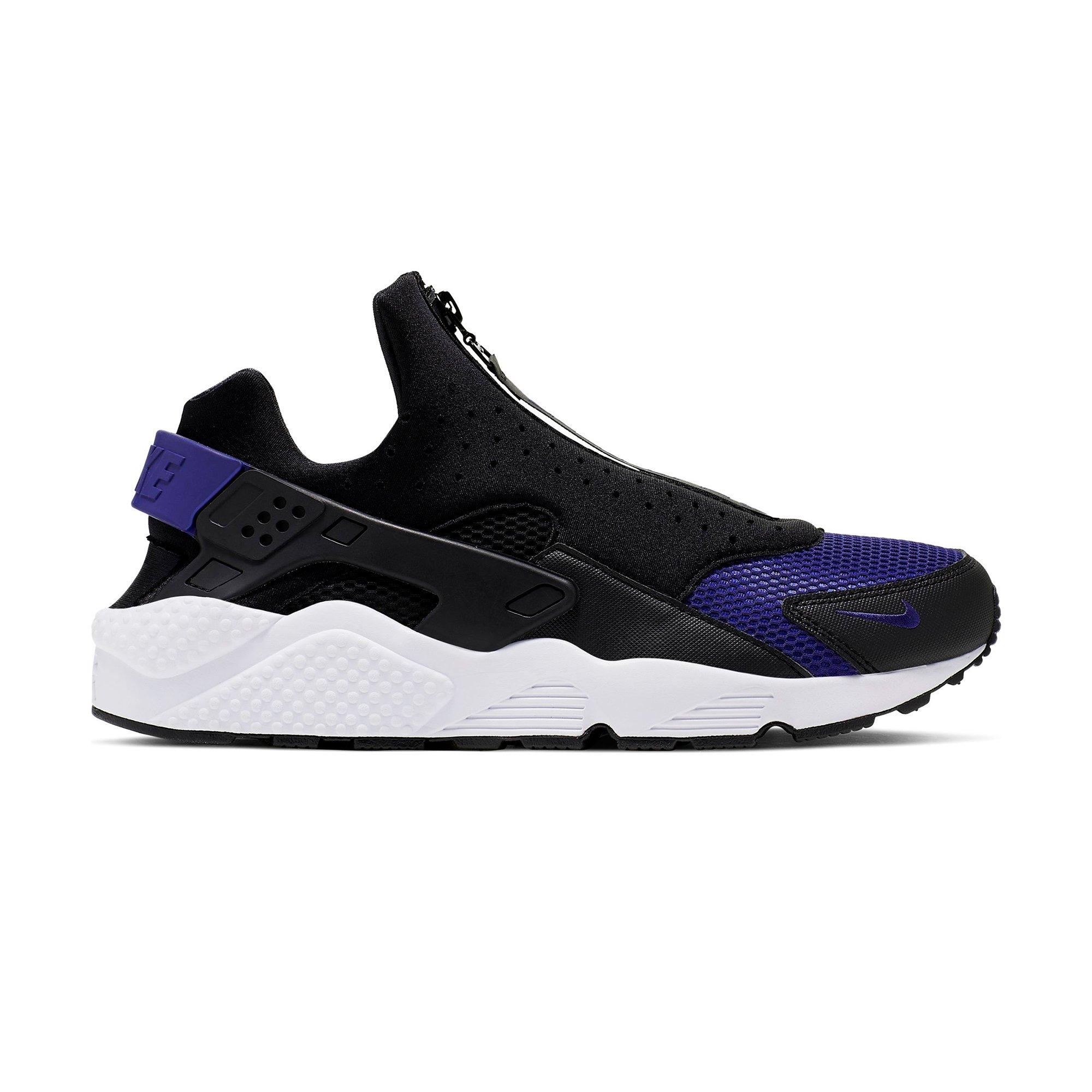 nike huarache black and purple mens