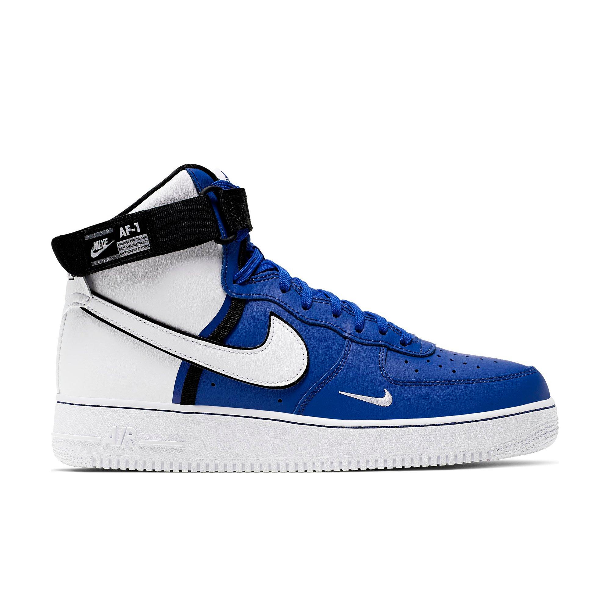 nike air force 1 high blue and black
