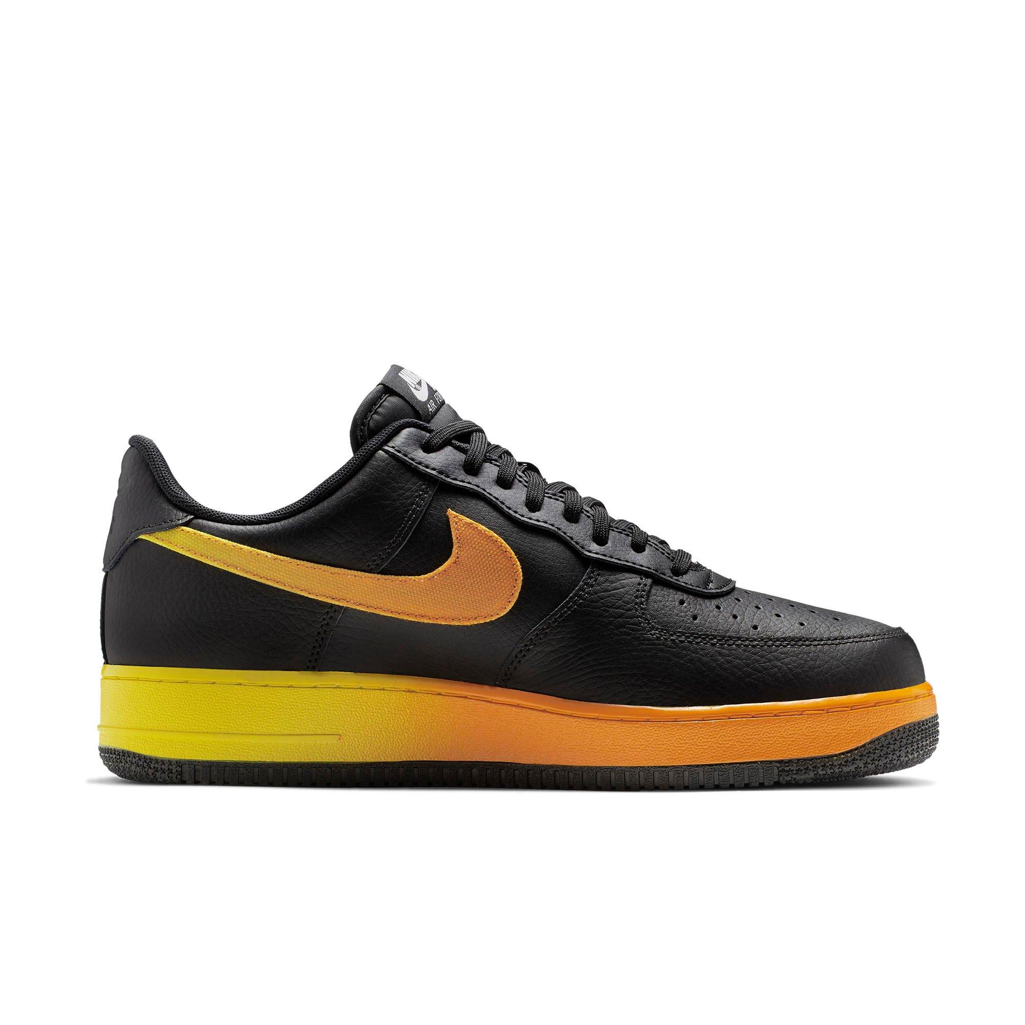 Nike Air Force 1 07 Lv8 Black Orange Yellow Men S Shoe Hibbett City Gear