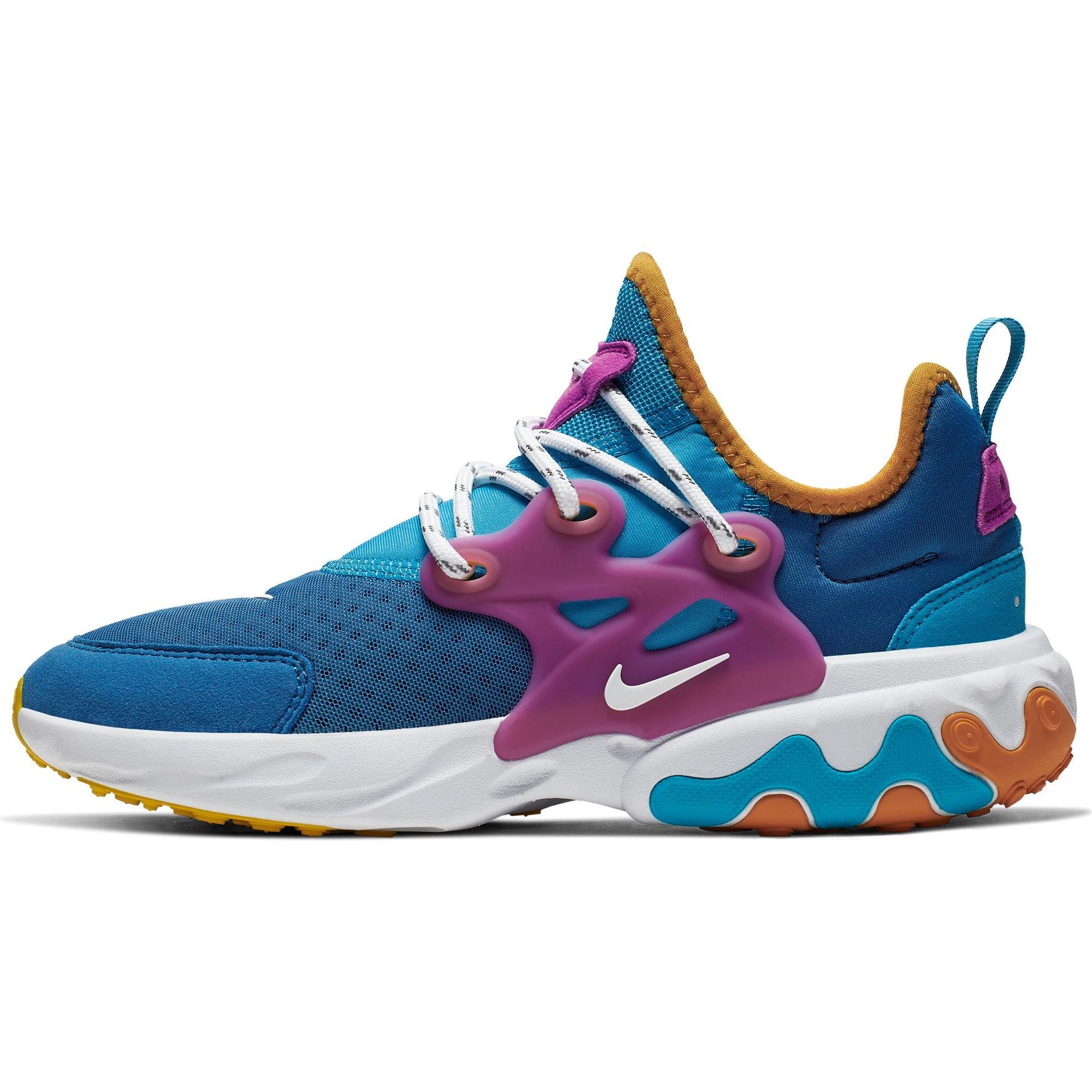 nike react presto blue and white