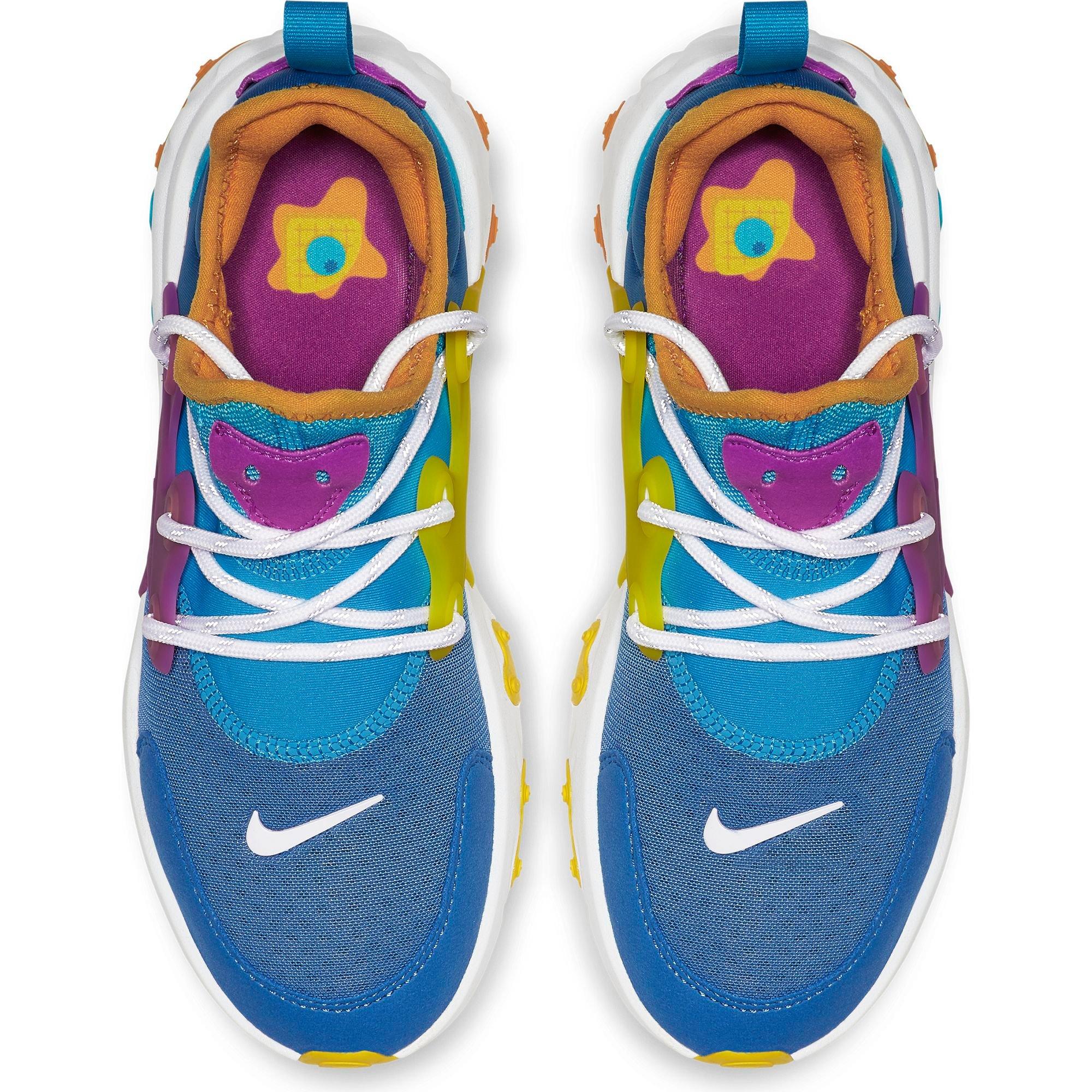 nike react presto blue and white
