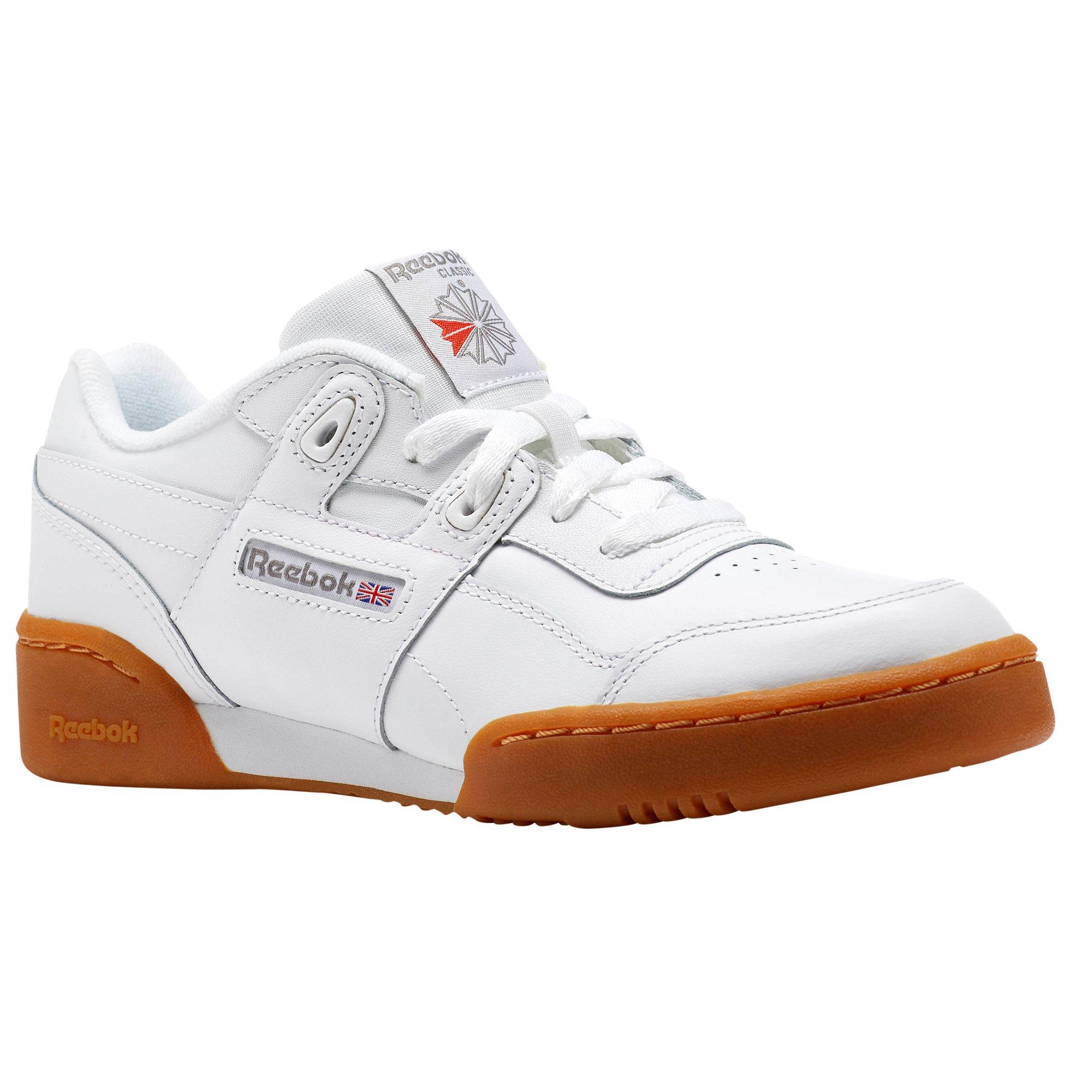 Reebok Workout Plus White Gum Grade School Kids Shoe Hibbett City Gear