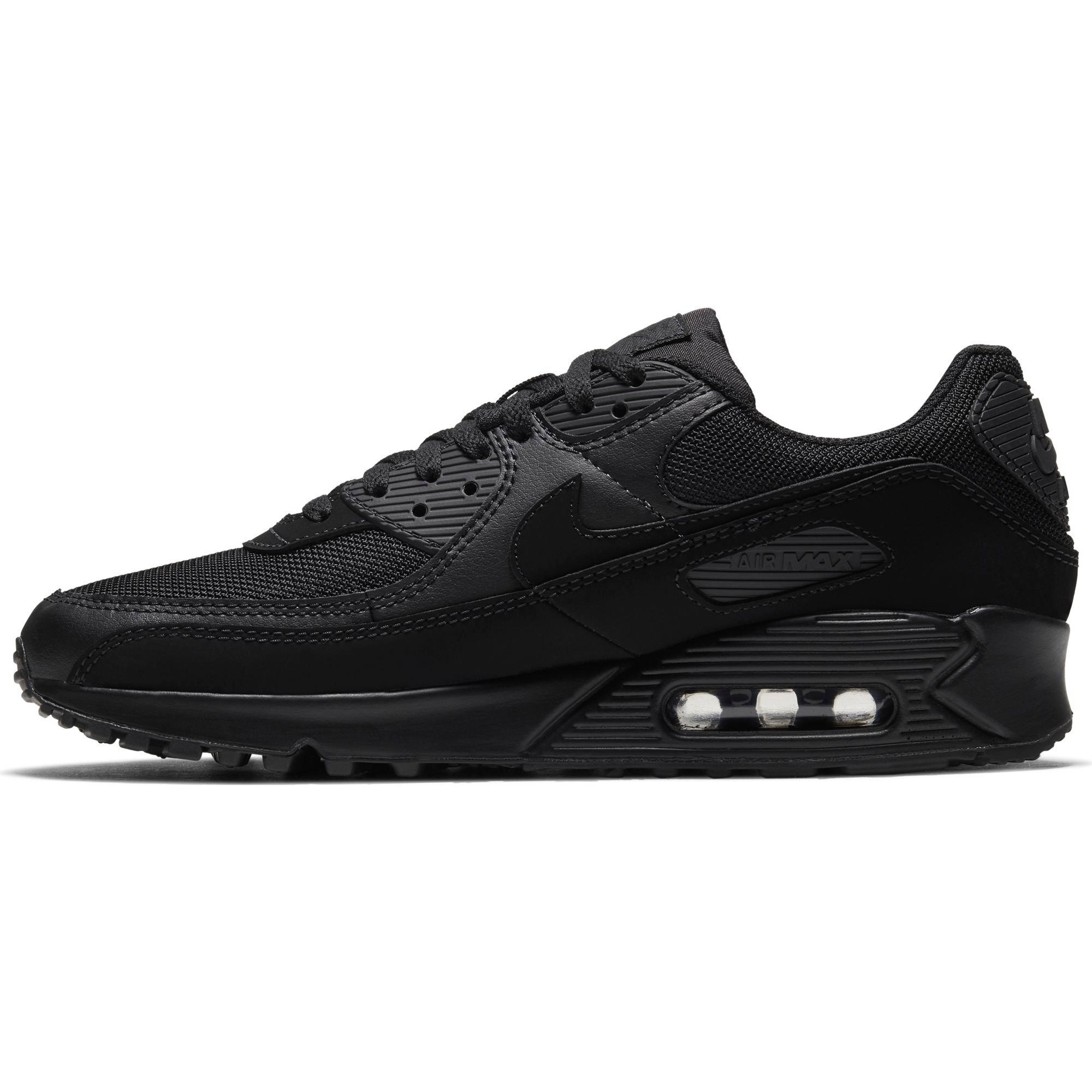 Nike Air Max 90 Black Mesh Men's Shoe - Hibbett