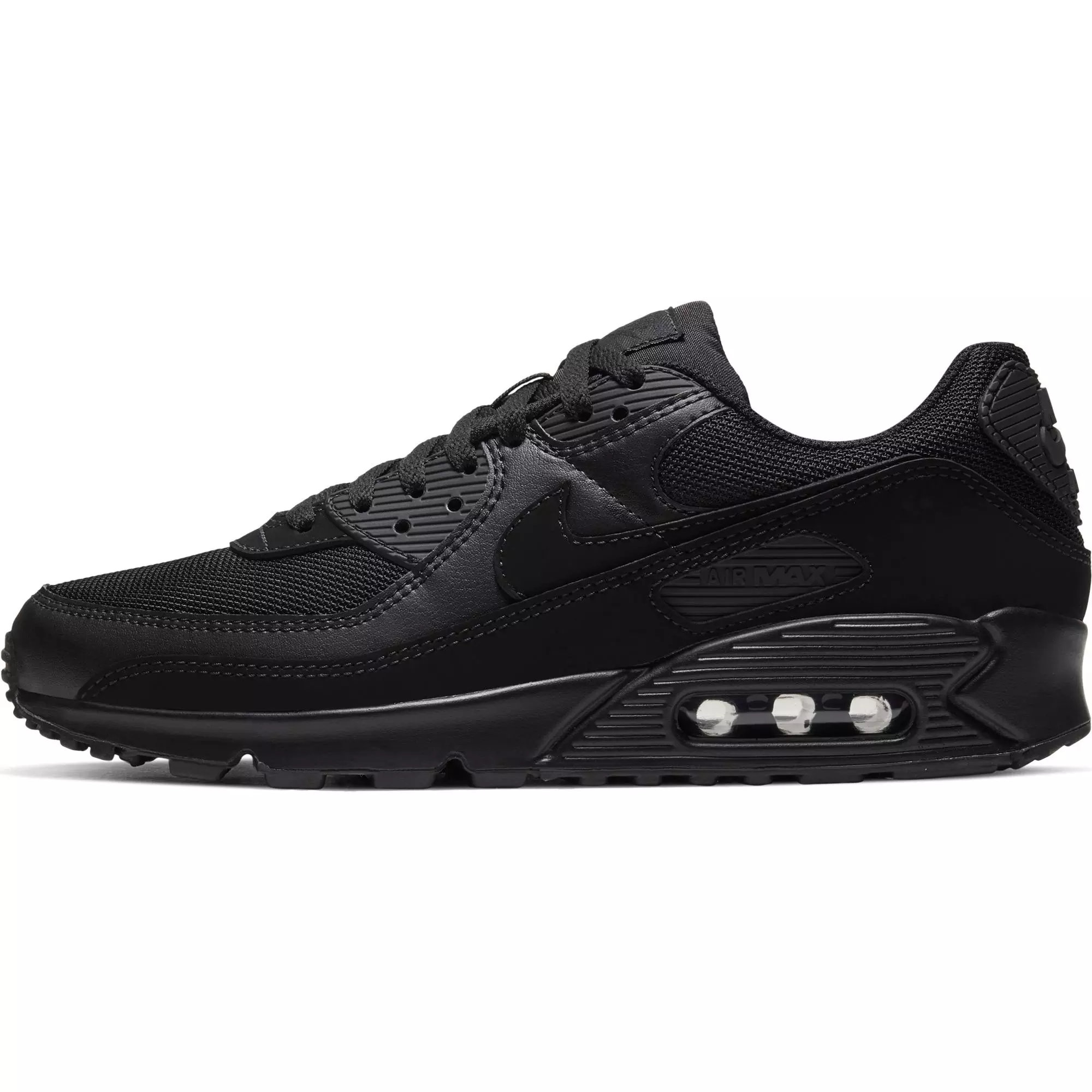 Nike Air Max 90 "Black" Mesh Men's Shoe - BLACK
