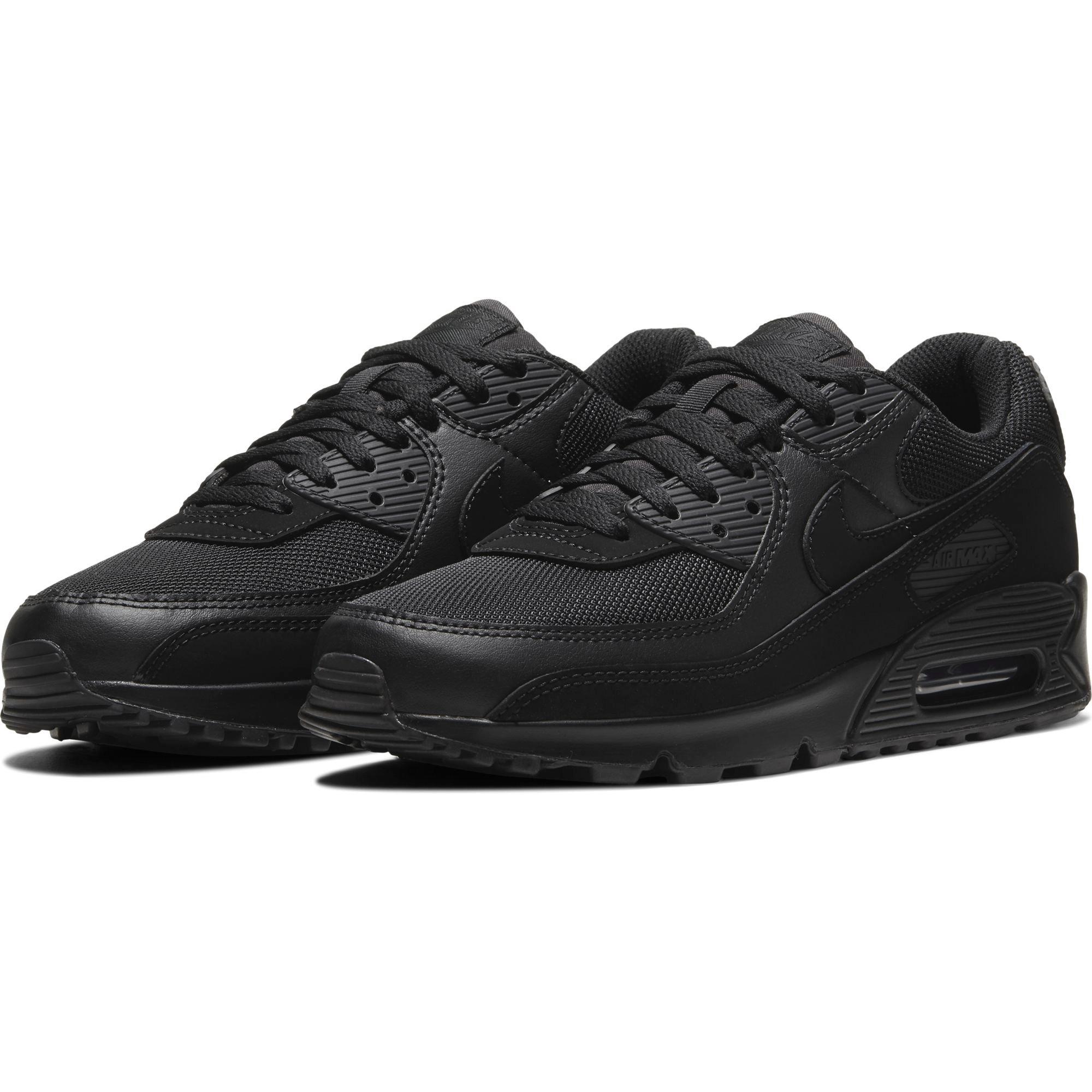 Nike Air Max 90 Black Mesh Men's Shoe - Hibbett