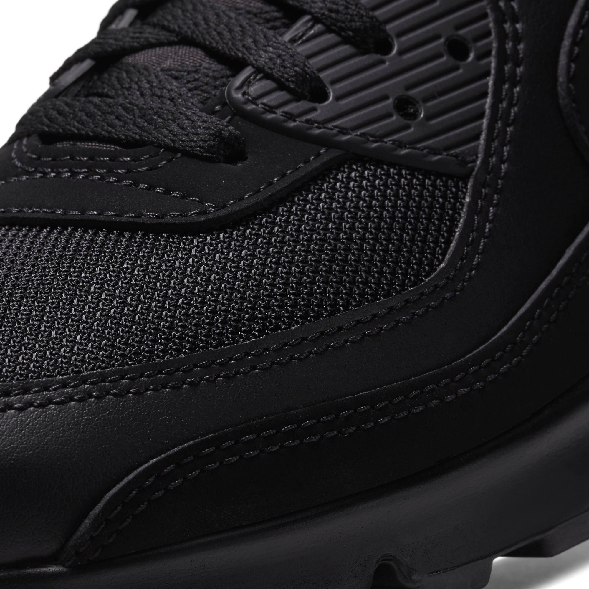 Nike Air Max 90 Black Mesh Men's Shoe - Hibbett