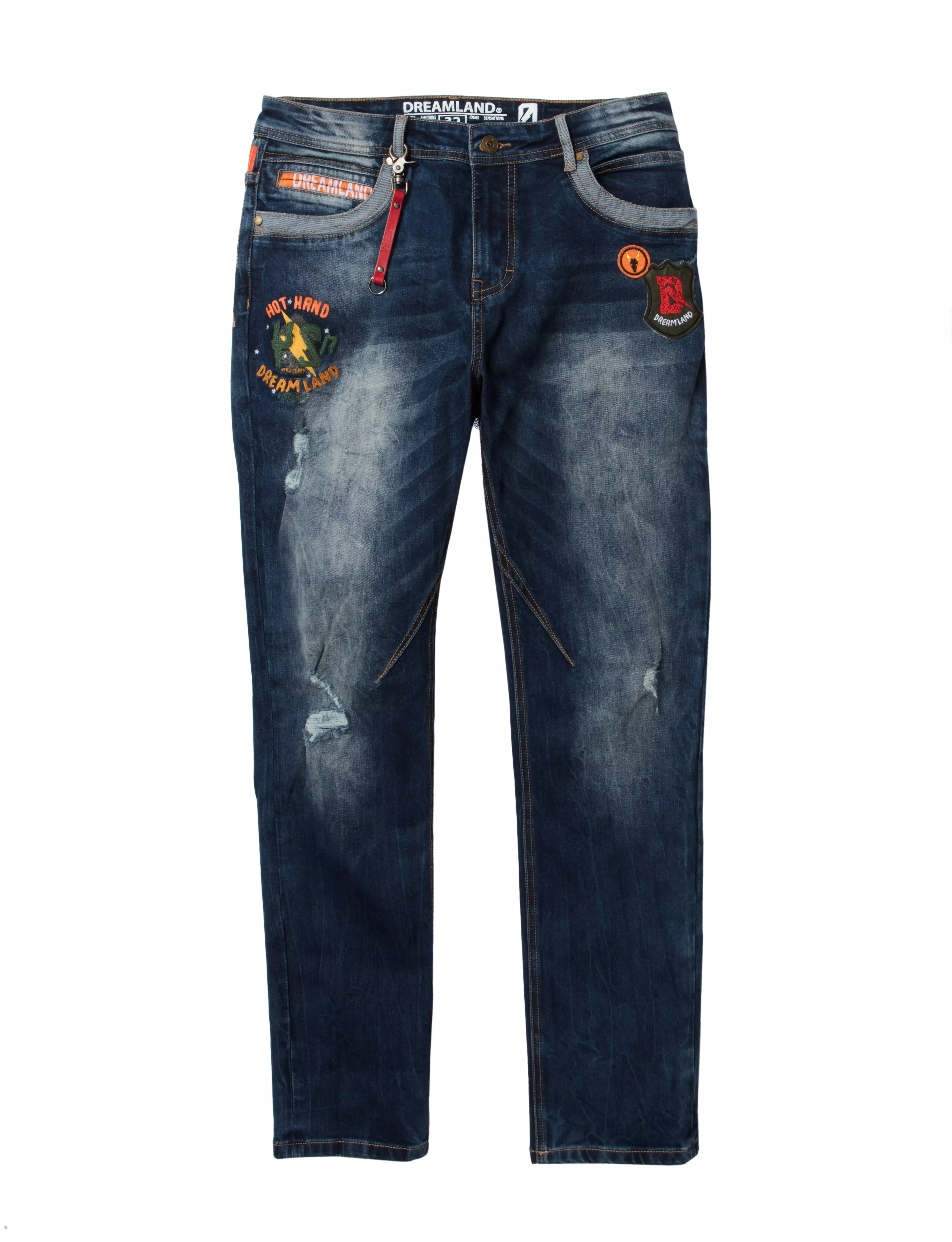Dreamland Men's Travis Slim Fit Jeans - BLUE