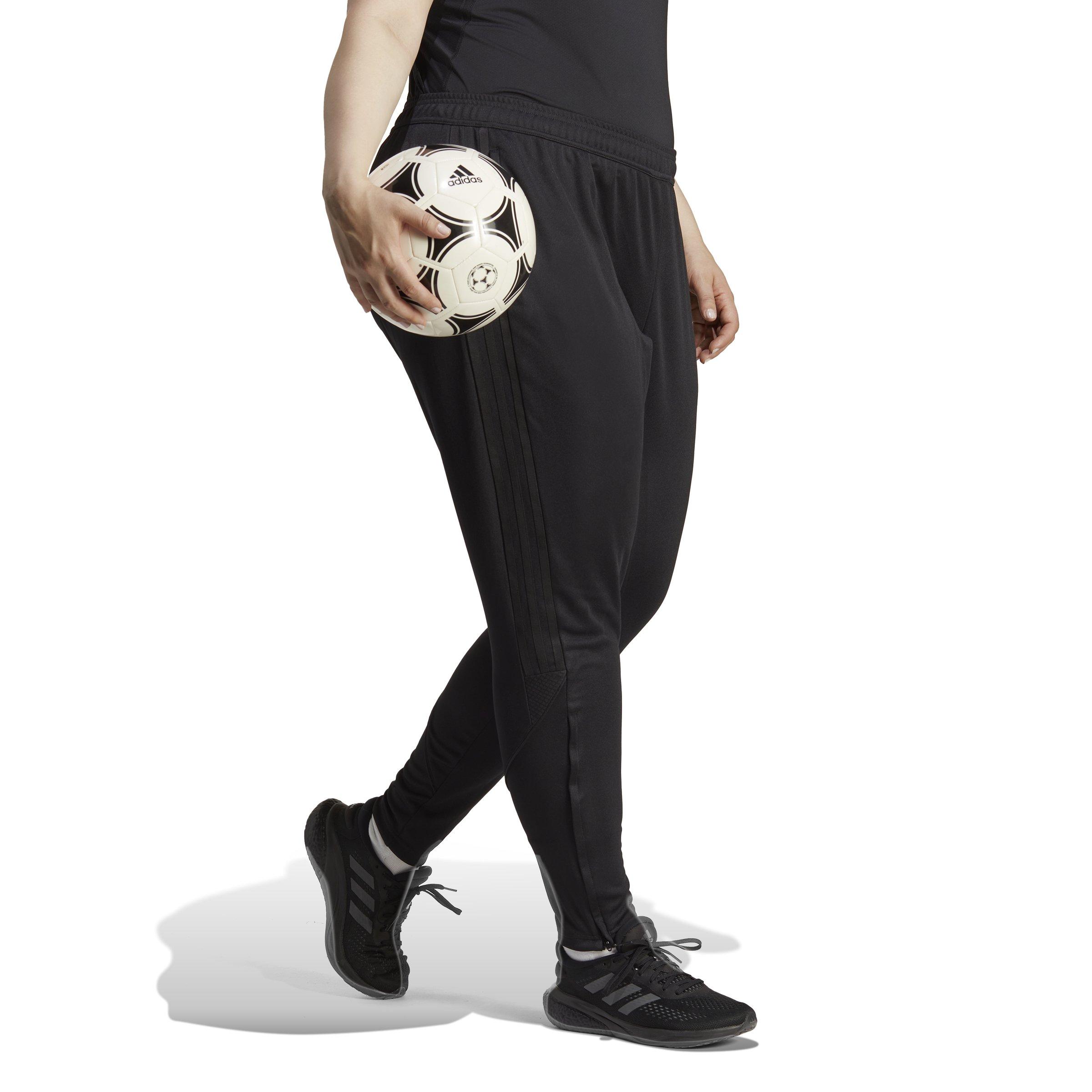 adidas Tiro Pants Womens Plus AeroReady Soccer Training Leg Black White 2X  or 4X