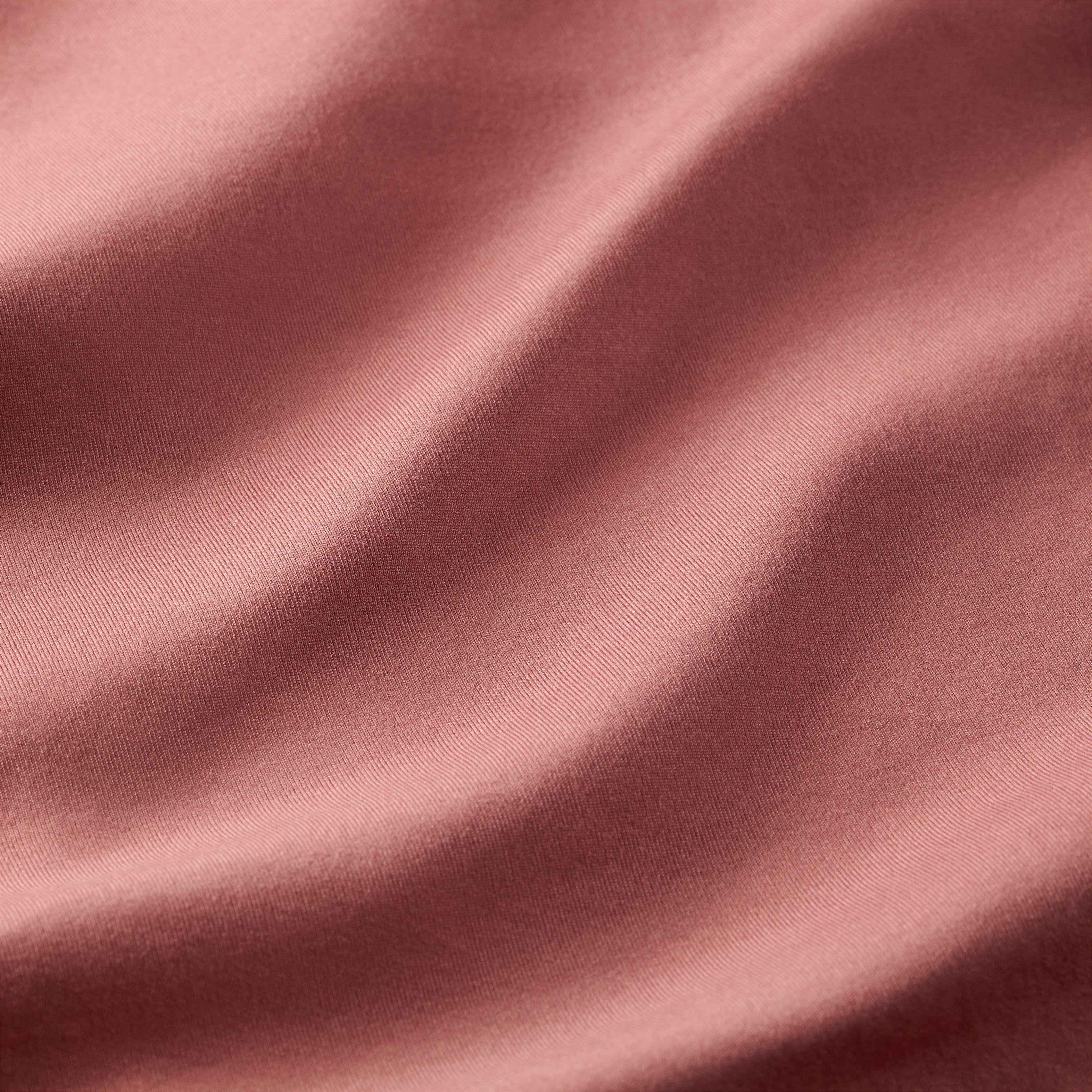 Nike Women's Therma-FIT One Long Sleeve 1/2 Zip Top - PINK Thumbnail View 6