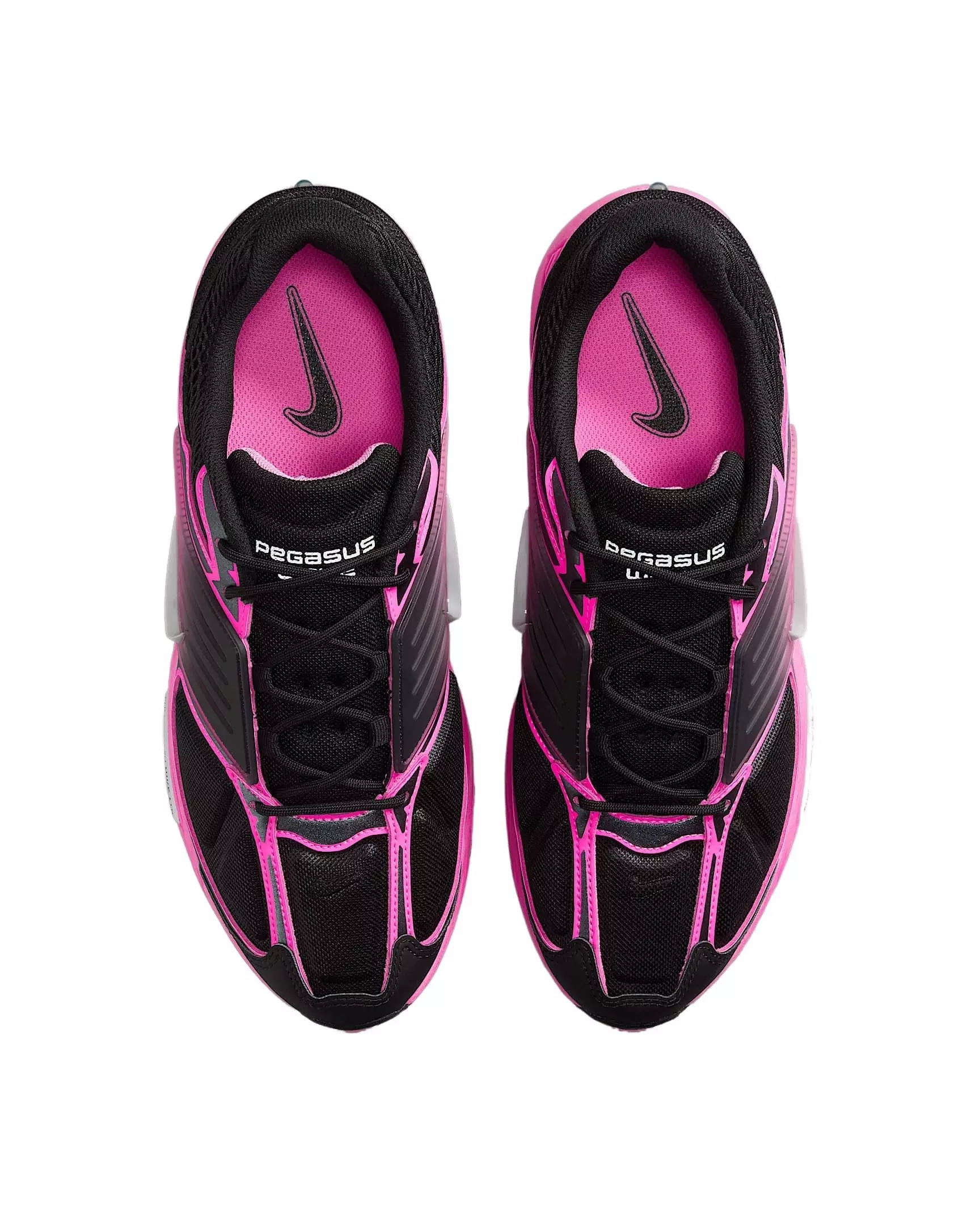 Nike Air Pegasus Wave "Black/Pink Blast/Metallic Platinum" Men's Shoe - BLACK/PINK/PLATINUM