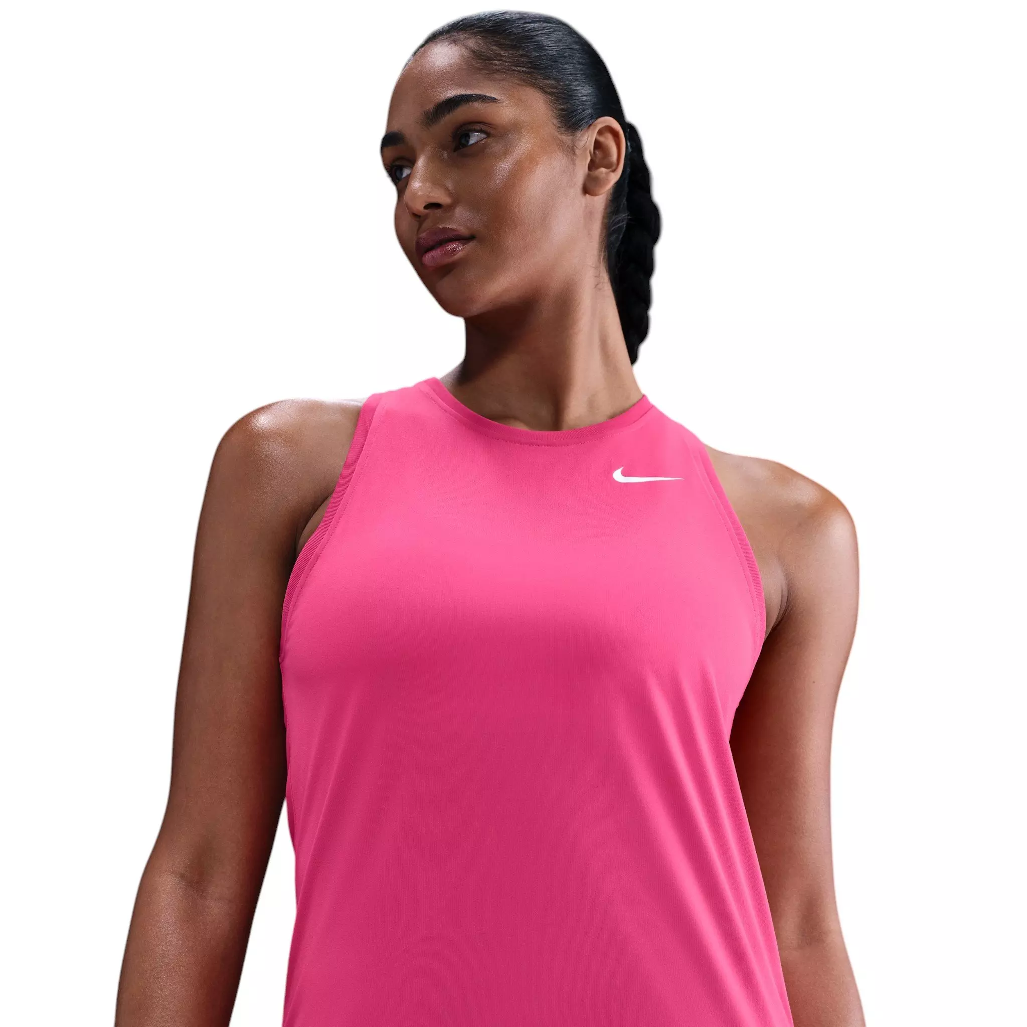 Nike Women's Dri-FIT Training Tank - Pink/White - PINK/WHITE