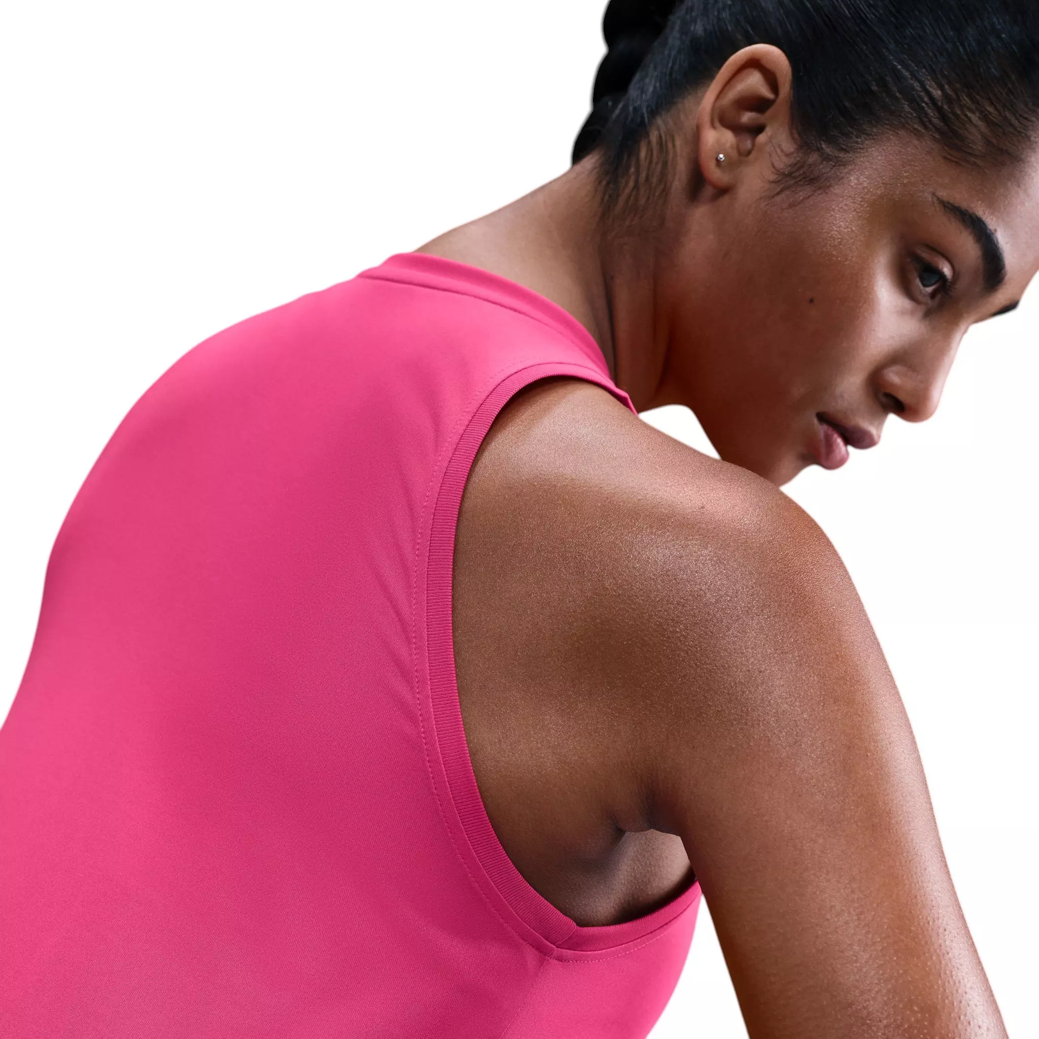 Nike Women's Dri-FIT Training Tank - Pink/White - PINK/WHITE