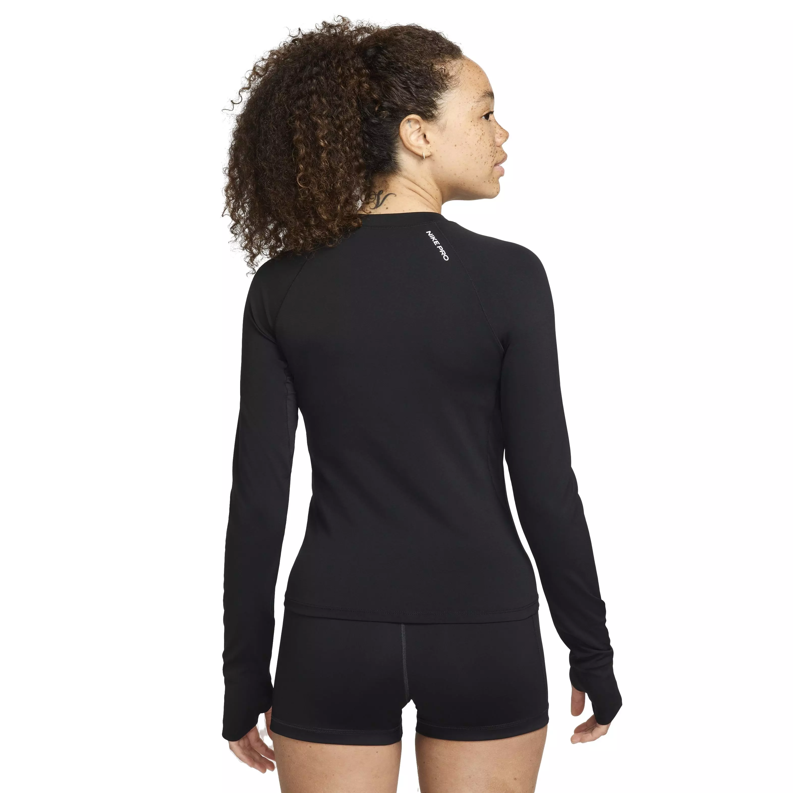 Nike Women's Pro Dri-FIT Long Sleeve Top - BLACK