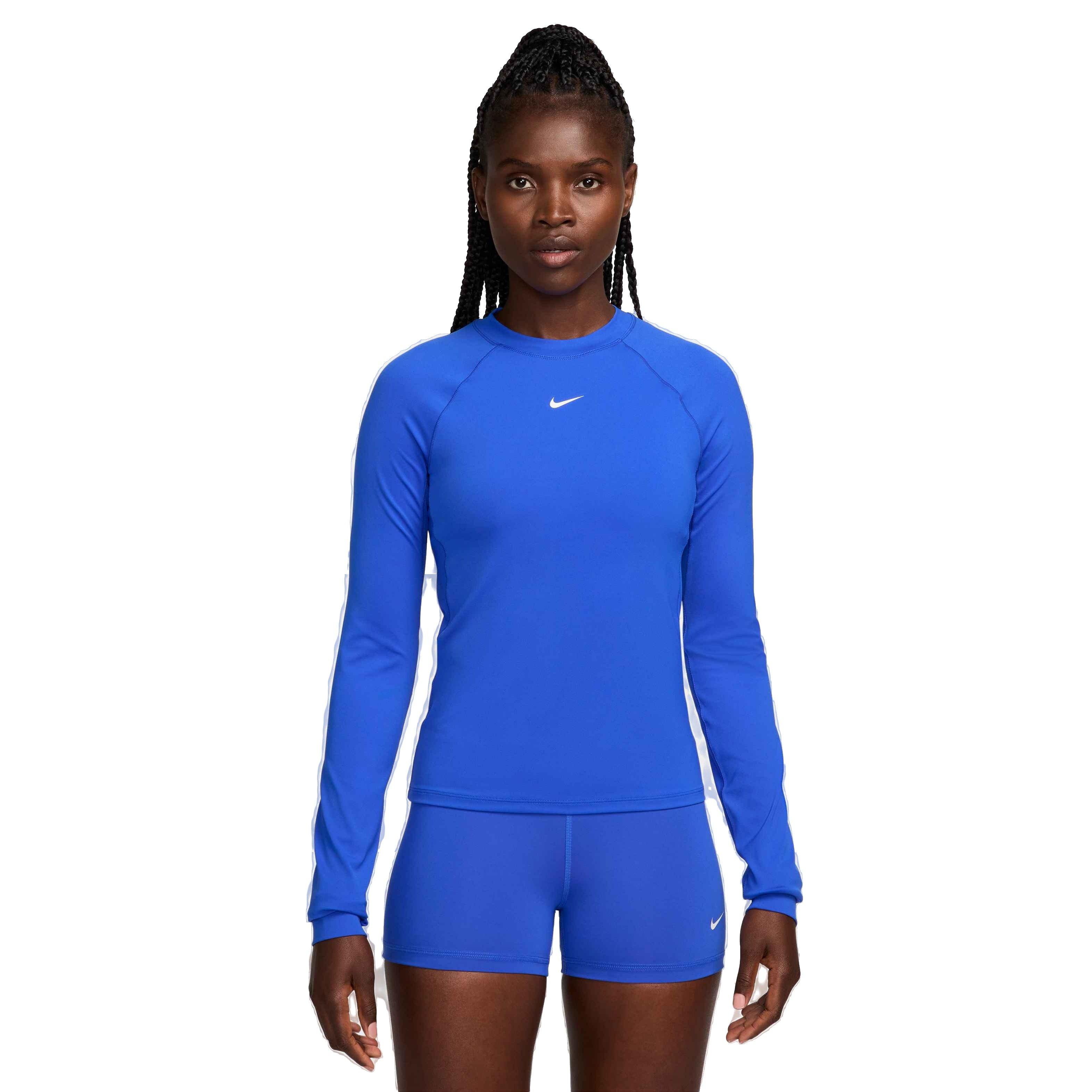 Nike Women's Pro Dri-FIT Long Sleeve Top - ROYAL Thumbnail View 1