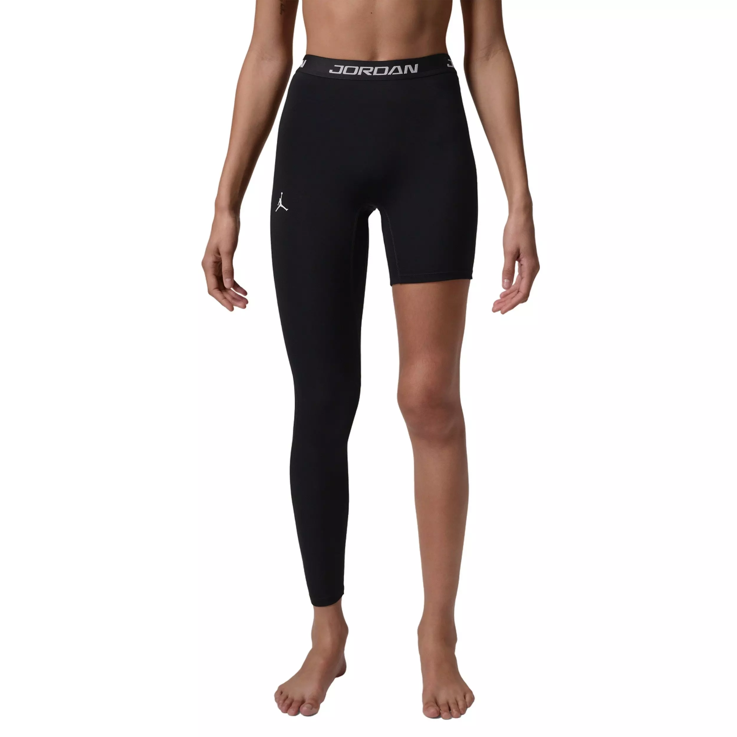 Jordan Women's Sport High-Rise Right Single-Leg Basketball Tights -Black - BLACK