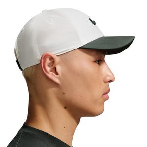 Nike Dri-FIT Club Structured Swoosh Hat - White/Green - WHITE/GREEN