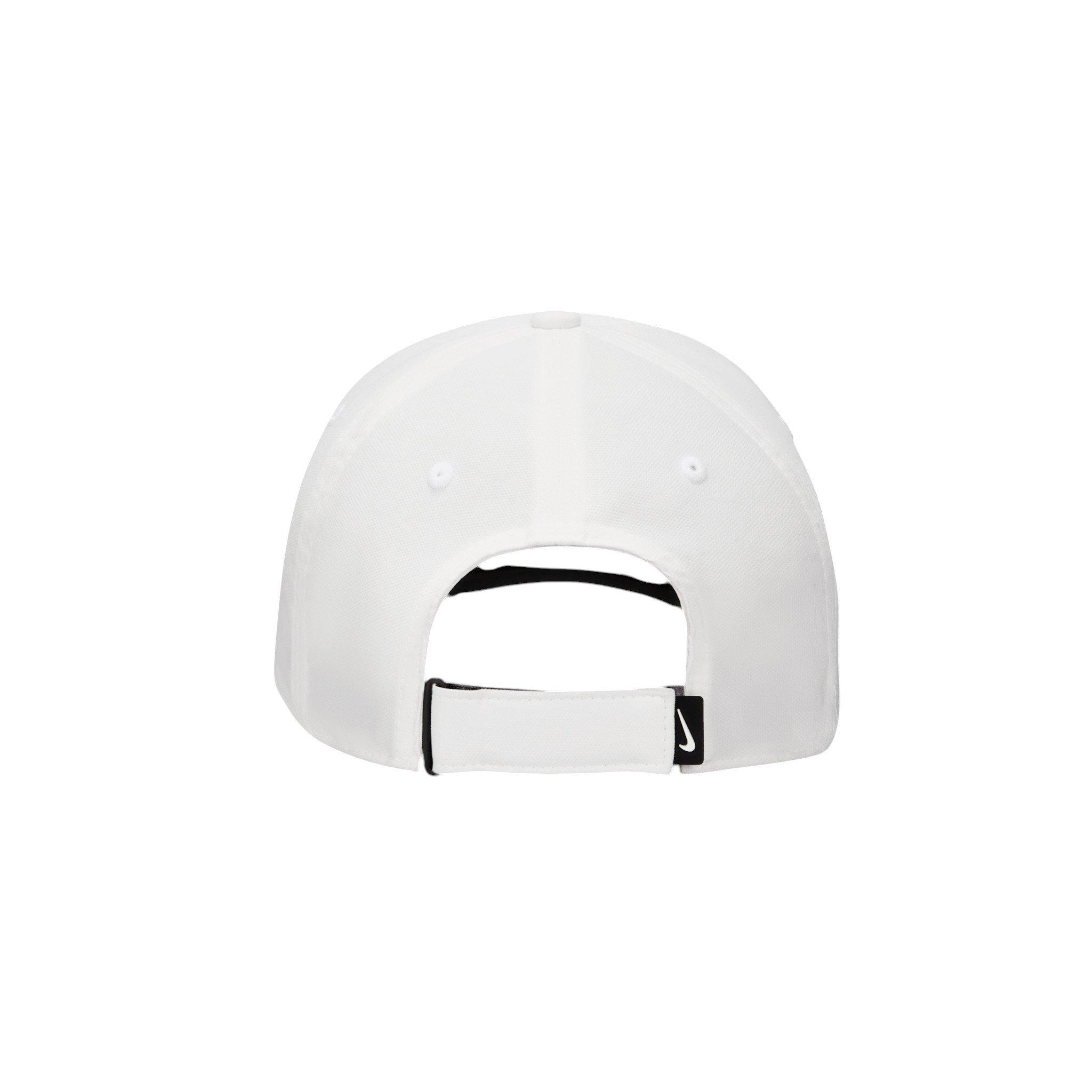 Nike Dri-FIT Club Structured Swoosh Hat - White/Green - WHITE/GREEN