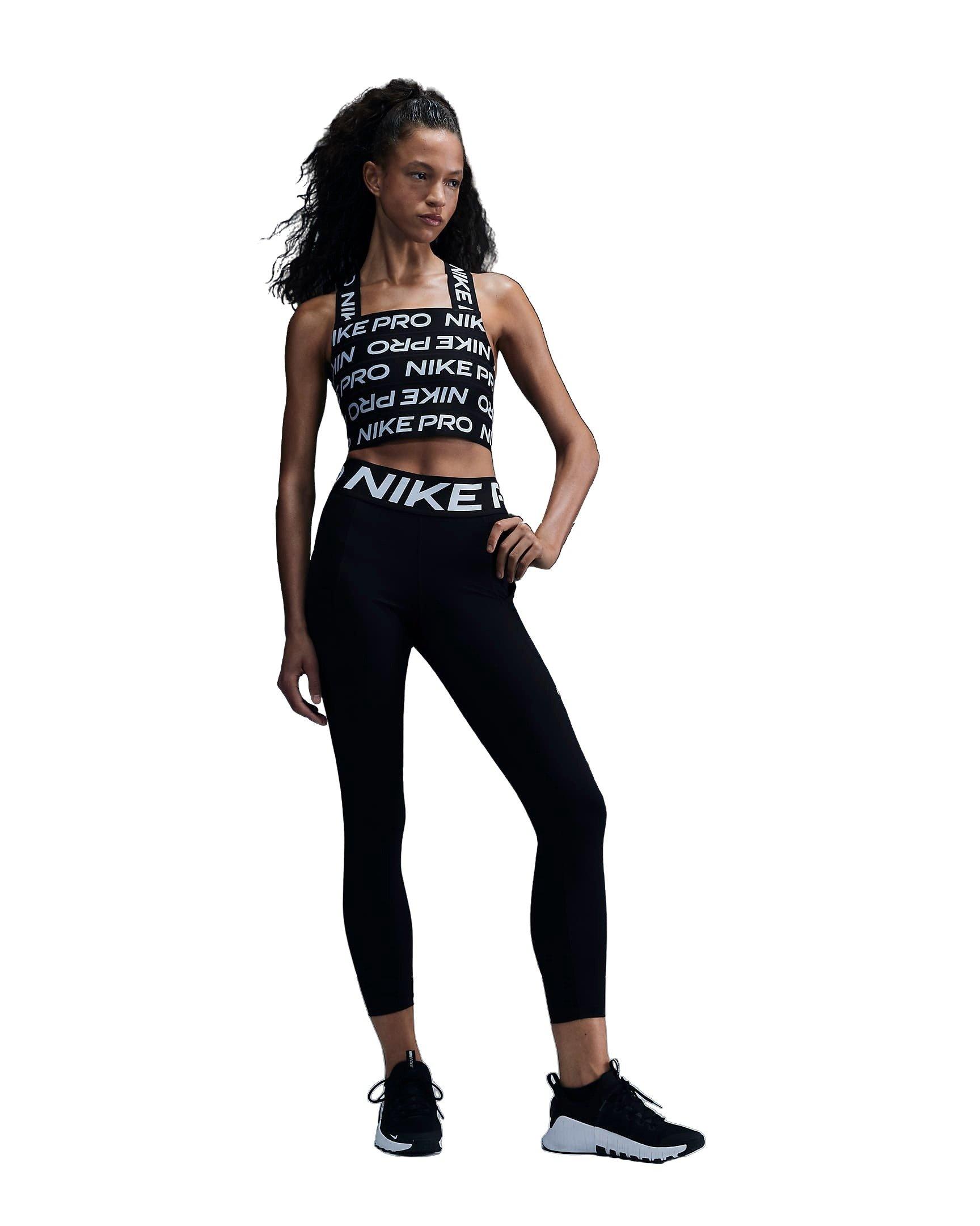 Nike Women's Pro Bandage Tank - Black/White - BLACK/WHITE Thumbnail View 1