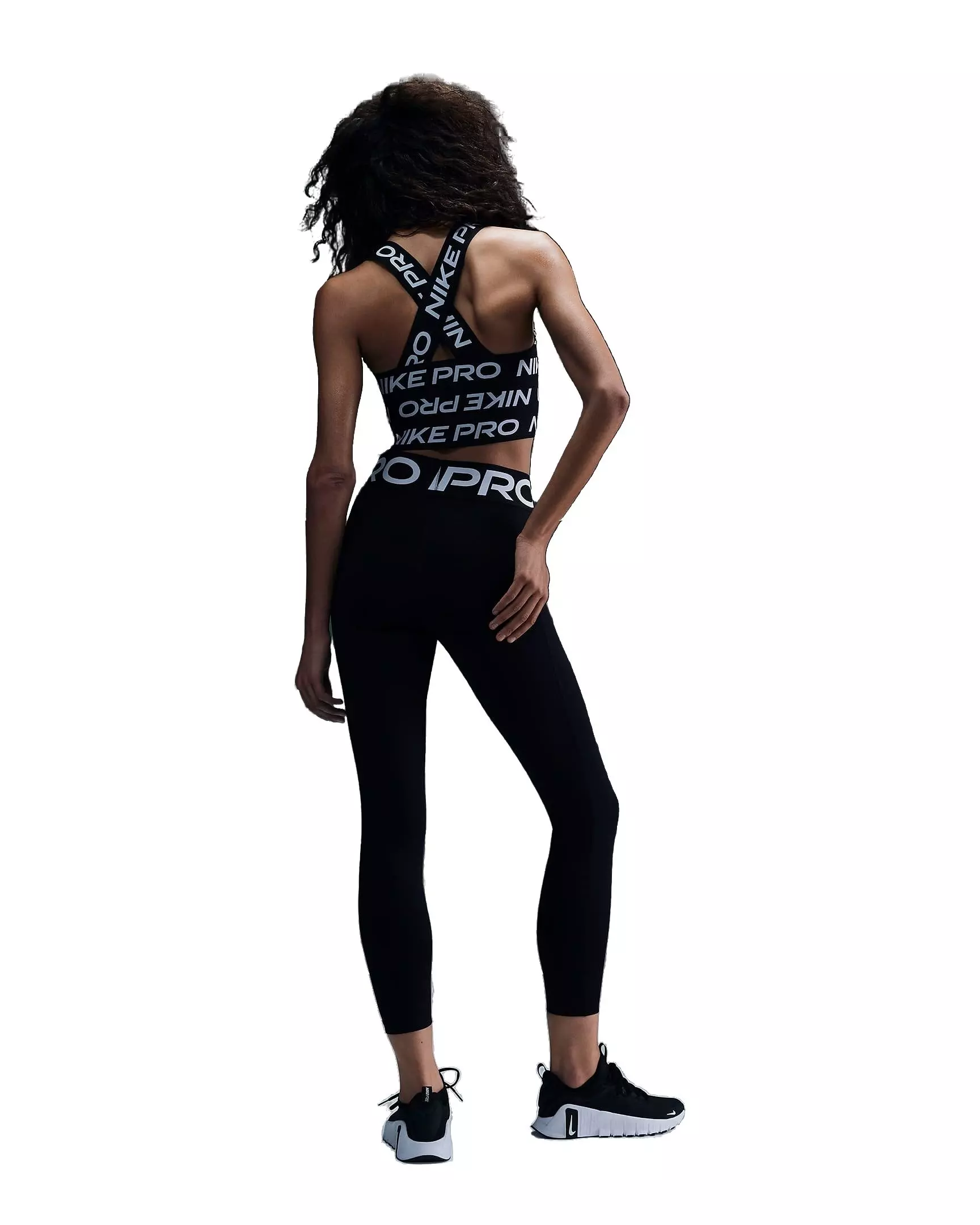 Nike Women's Pro Bandage Tank - Black/White - BLACK/WHITE