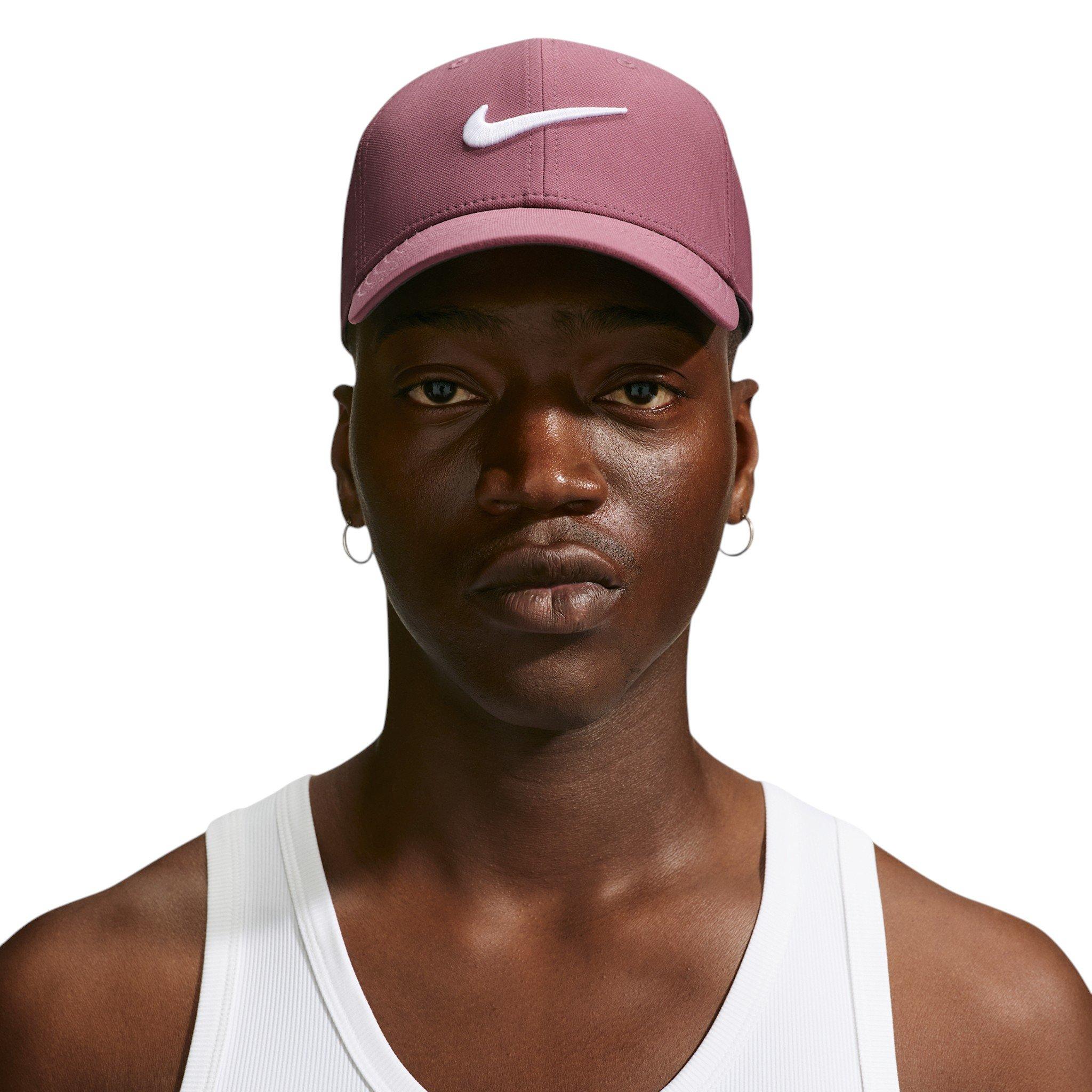 Nike Dri-FIT Club Structured Swoosh Hat - Pink/White - PINK/WHITE