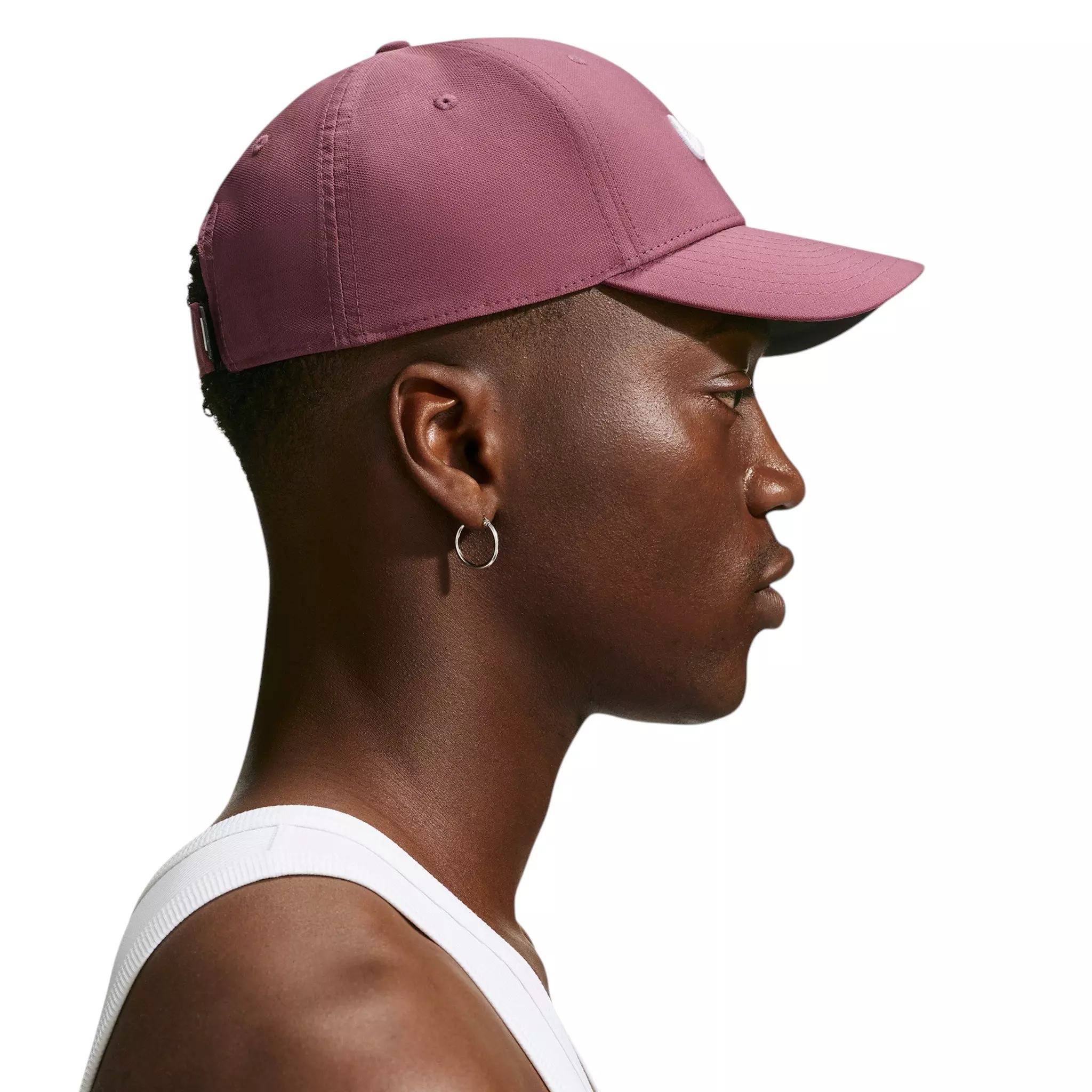 Nike Dri-FIT Club Structured Swoosh Hat - Pink/White - PINK/WHITE