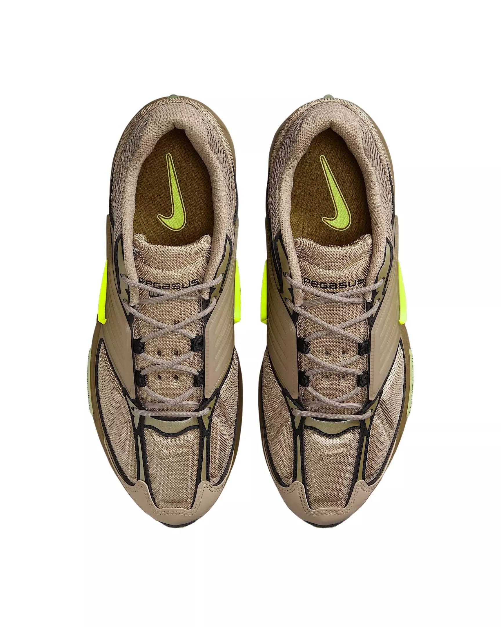 Nike Air Pegasus Wave "Khaki/Pacific Moss/Olive Flak/Volt" Men's Shoe - KHAKI/MOSS/OLIVE/VOLT
