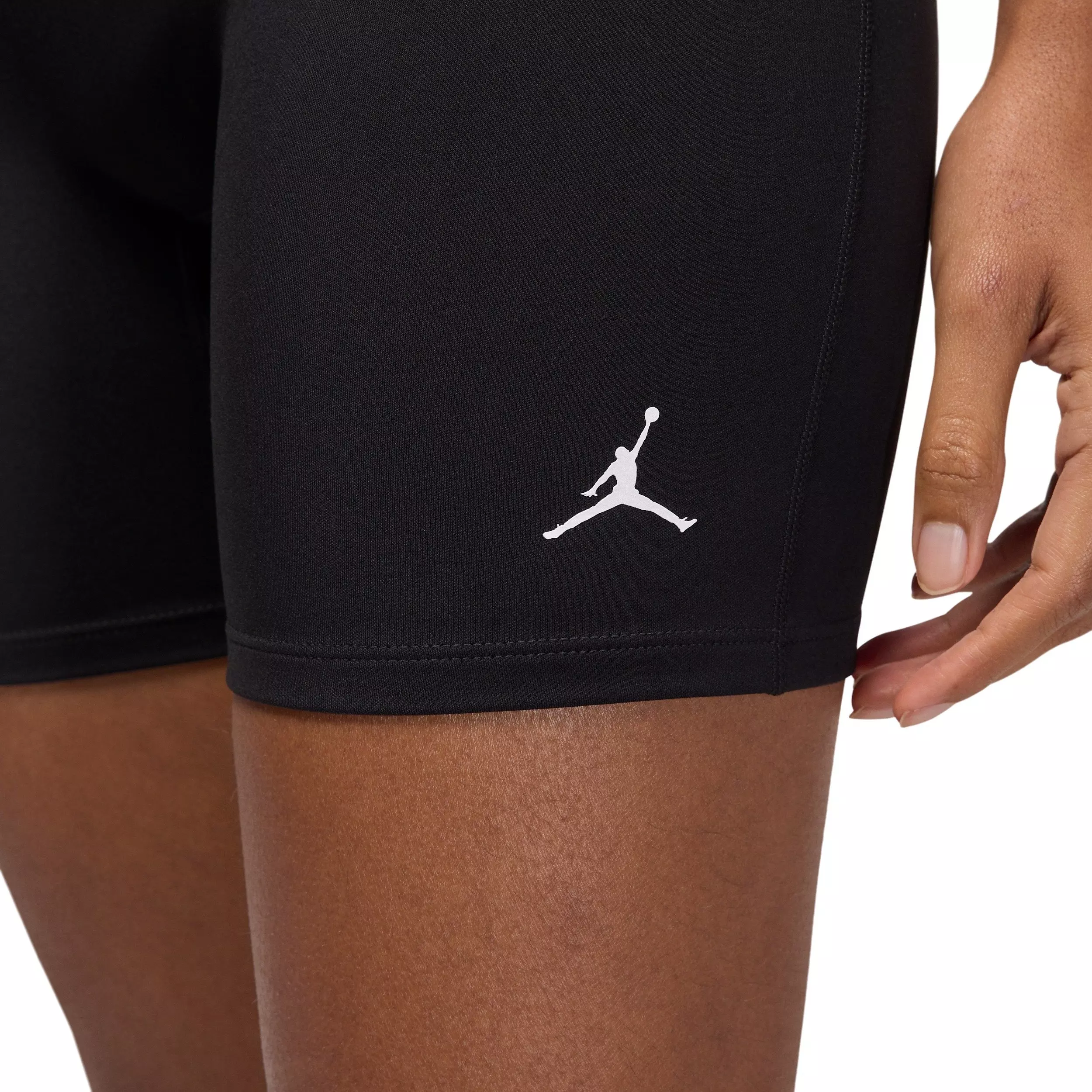 Jordan Women's Sport Dri-FIT High-Waisted 6" Shorts - Black - BLACK