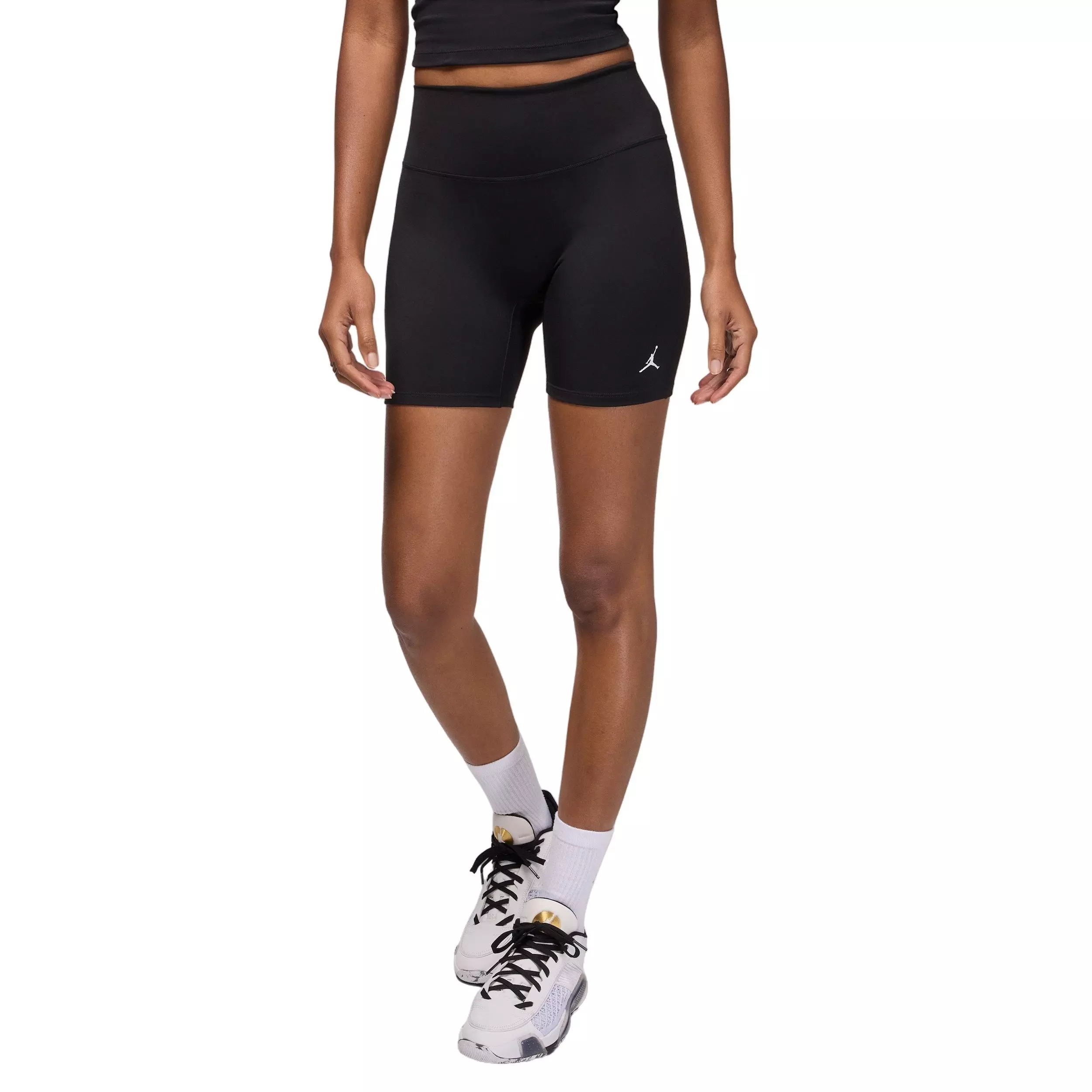 Jordan Women's Sport Dri-FIT High-Waisted 6" Shorts -Black - BLACK