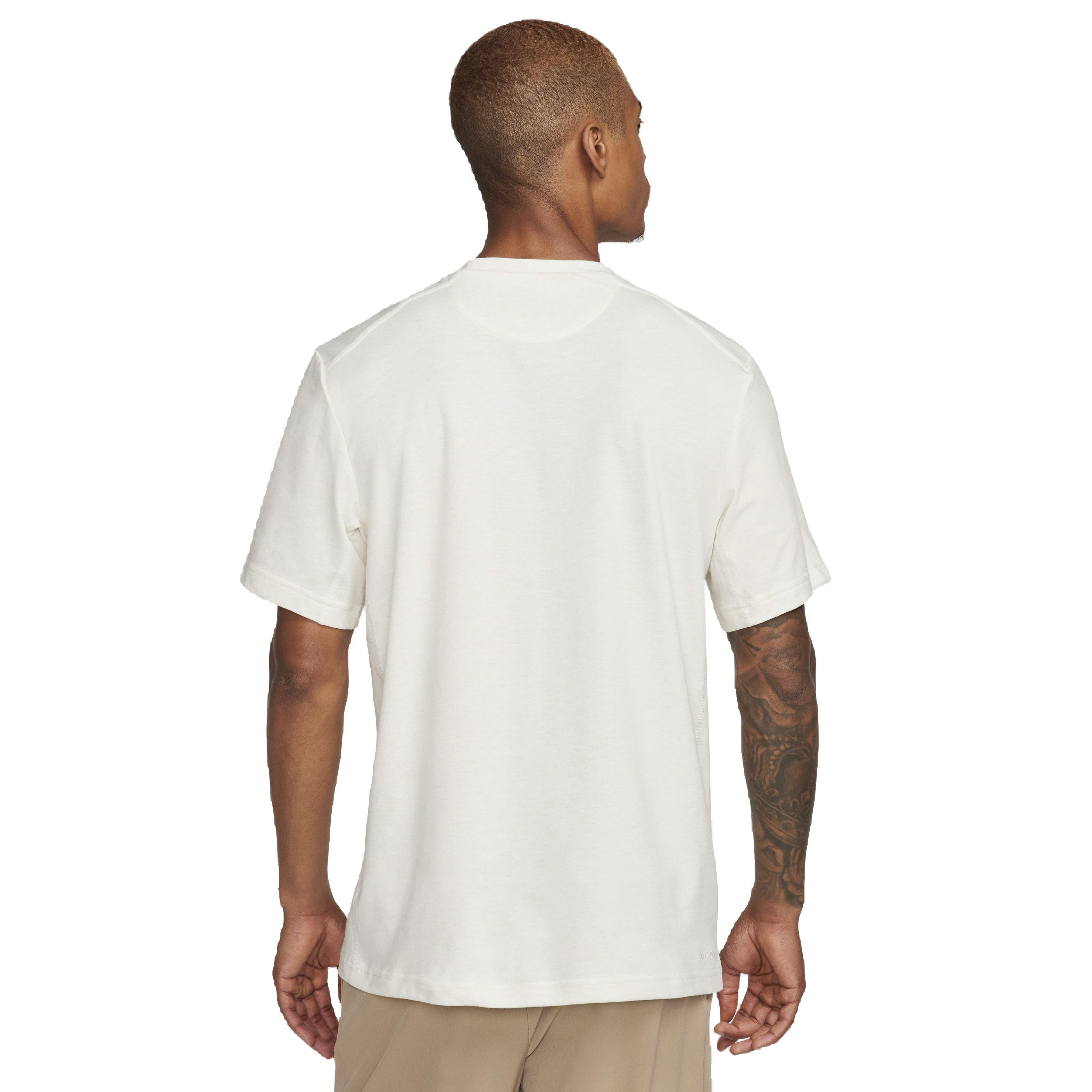 Nike Men's Dri-FIT Primary Statement Short Sleeve Versatile Top - GREY Thumbnail View 2