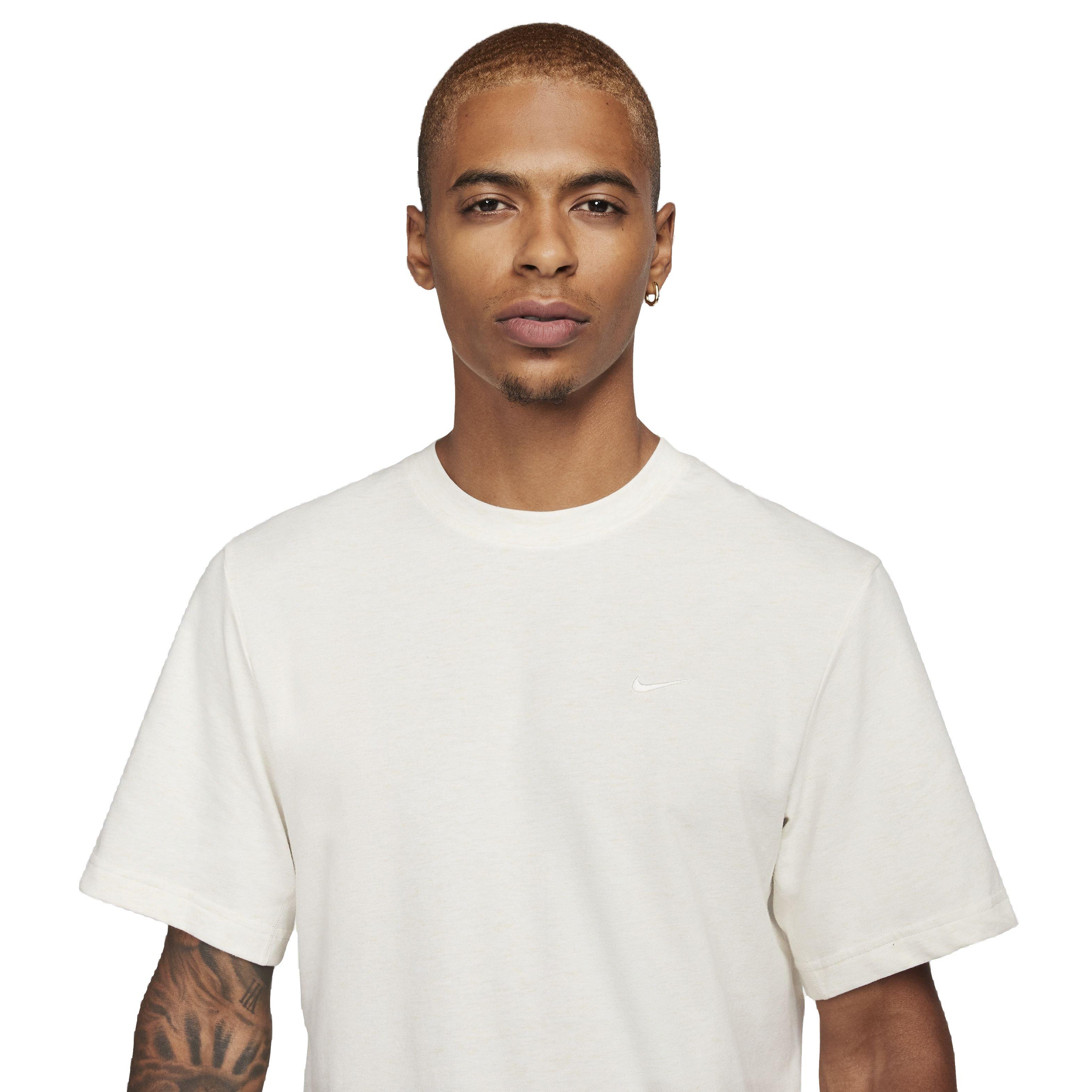 Nike Men's Dri-FIT Primary Statement Short Sleeve Versatile Top - GREY Thumbnail View 3