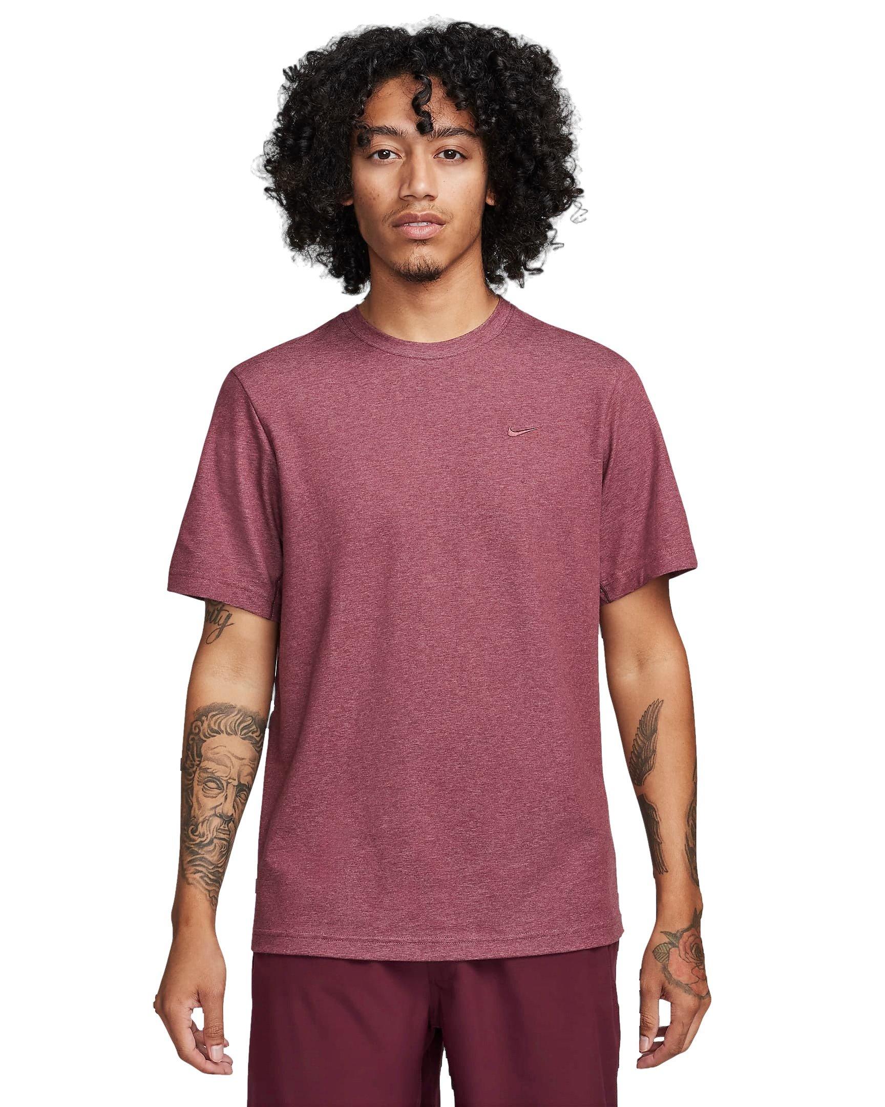 Nike Men's Dri-FIT Primary Statement Short Sleeve Versatile Top - RED Thumbnail View 1