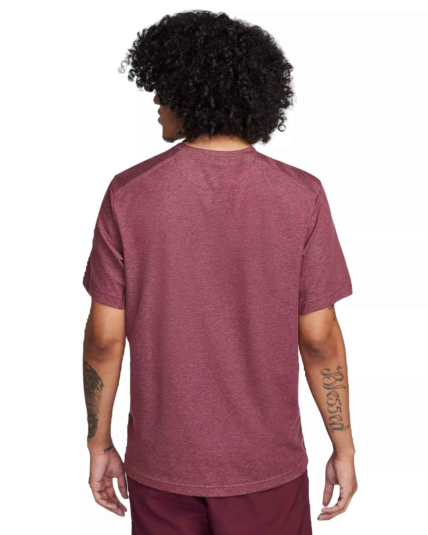 Nike Men's Dri-FIT Primary Statement Short Sleeve Versatile Top - RED