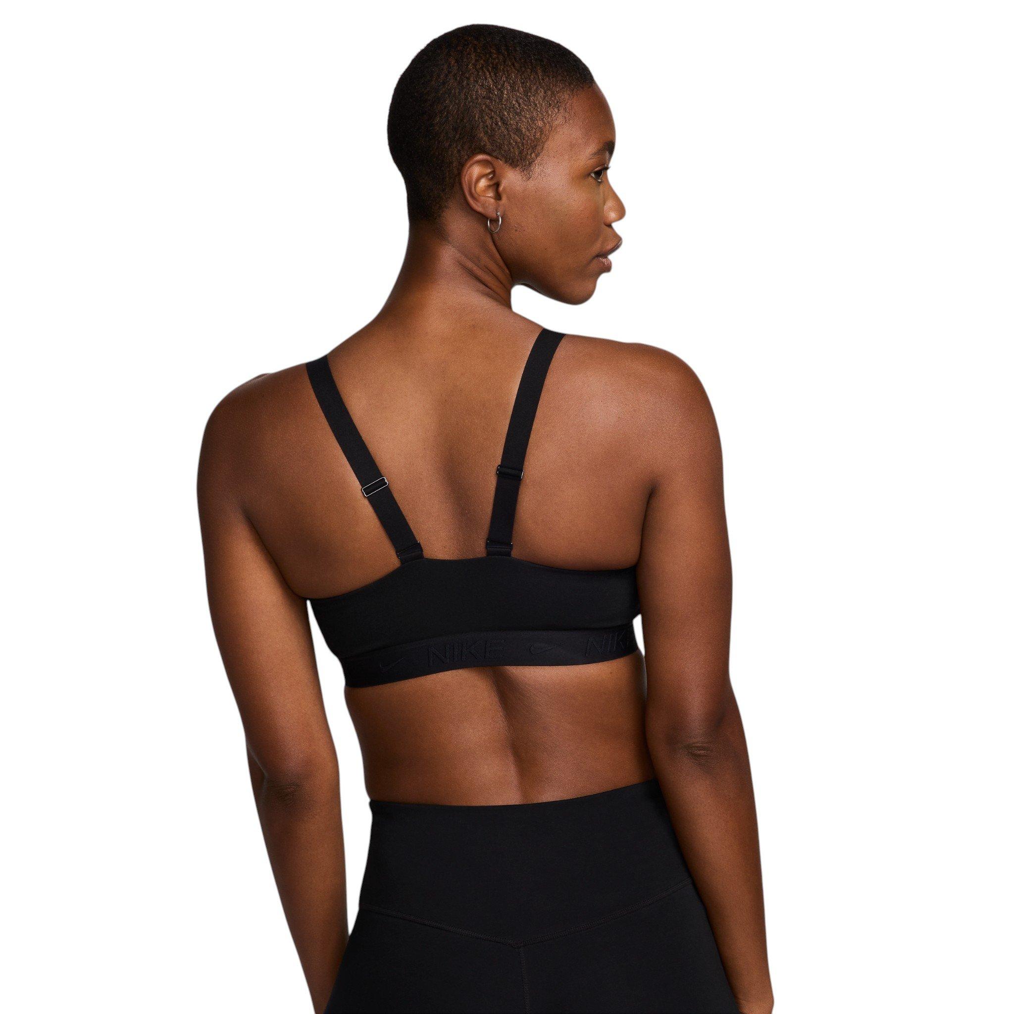 Nike Women's Indy Medium Support Padded Adjustable Sports Bra - Black - BLACK