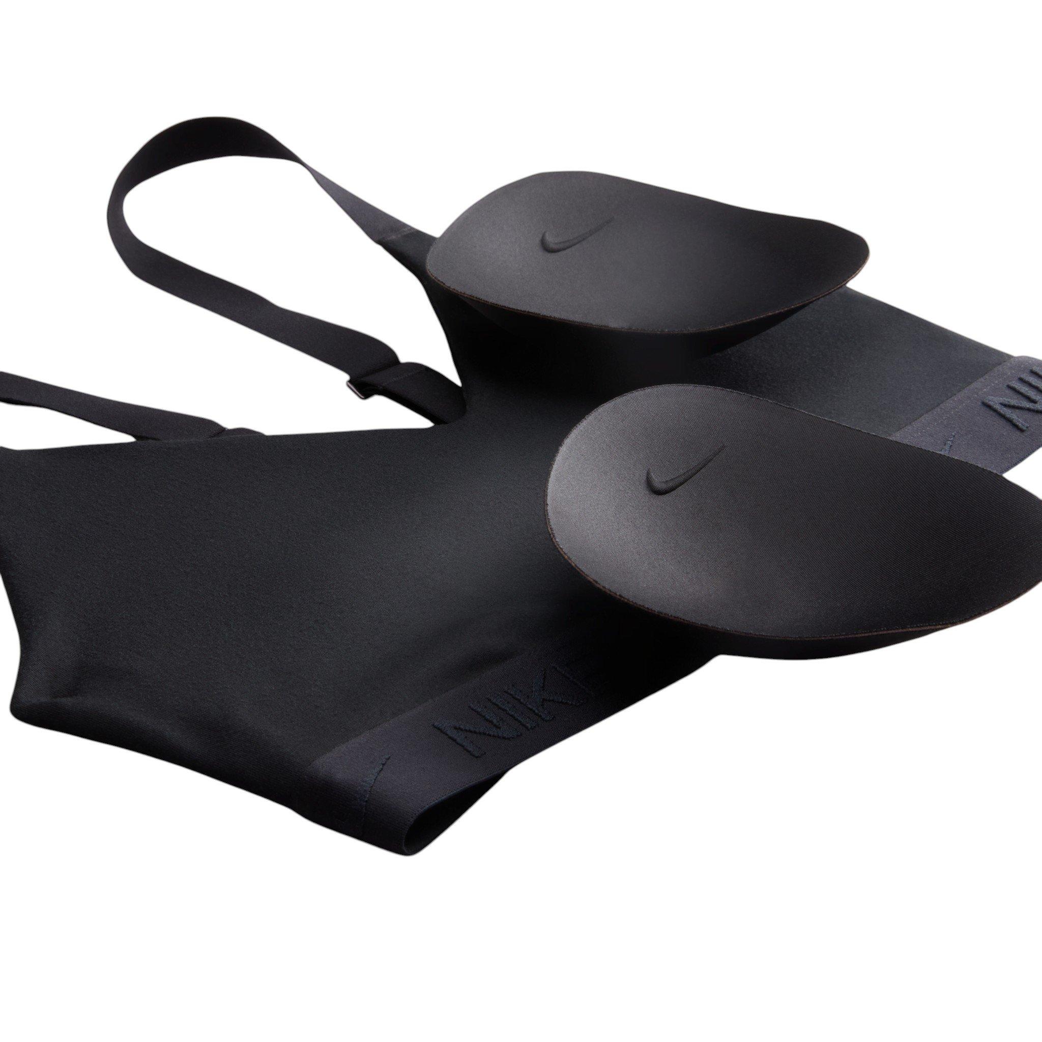 Nike Women's Indy Medium Support Padded Adjustable Sports Bra - Black - BLACK