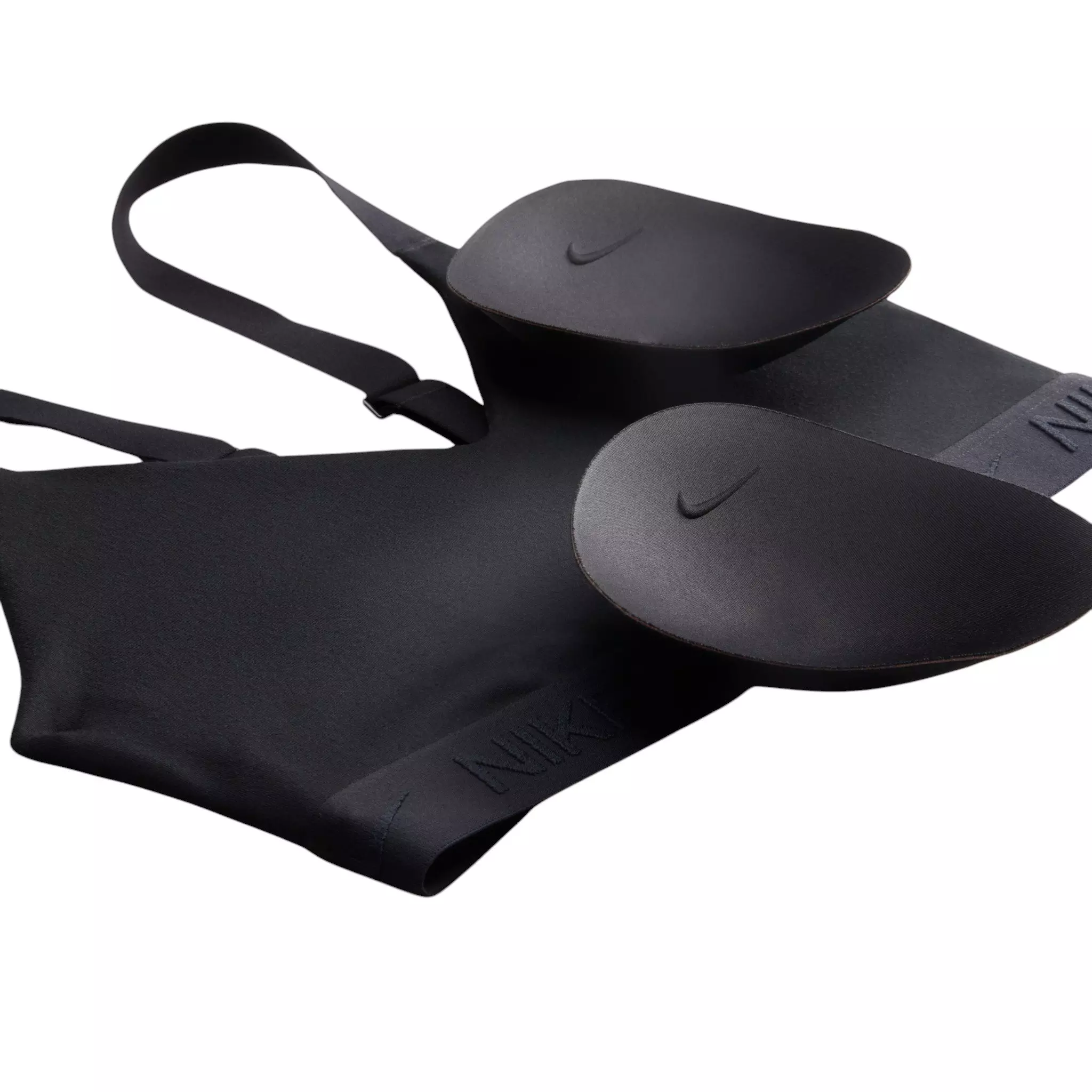 Nike Women's Indy Medium Support Padded Adjustable Sports Bra - Black - BLACK