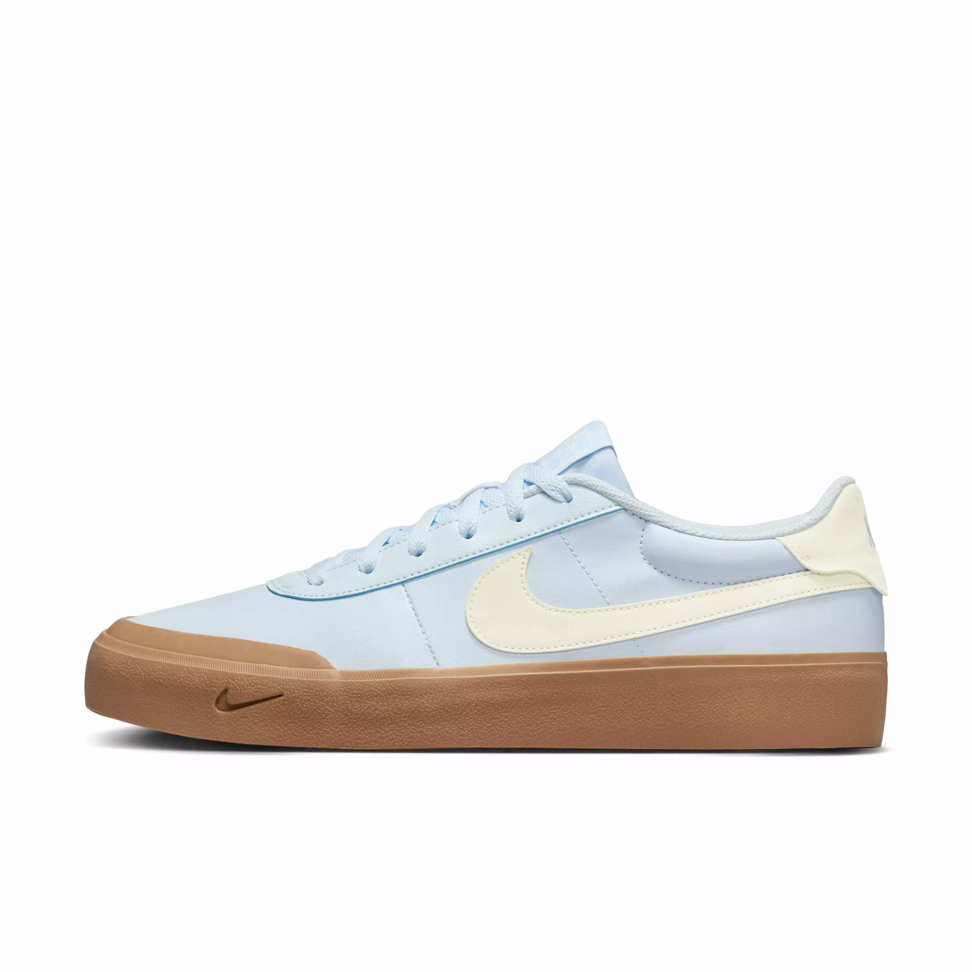 Nike Court Shot V2 "Blue Tint/Gum Light Brown/Sail" Men's Shoe - BLUE/LT BROWN/SAIL