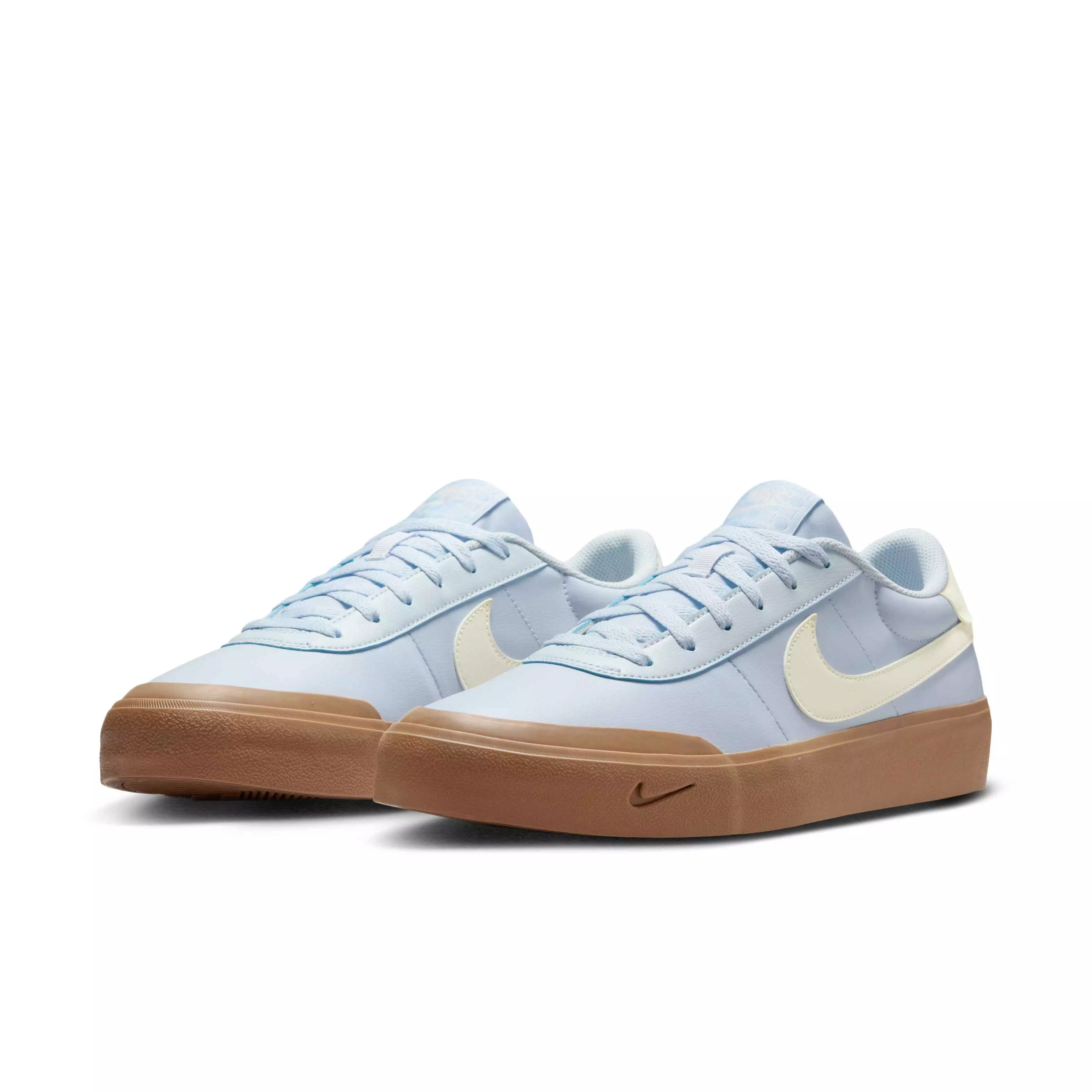 Nike Court Shot V2 "Blue Tint/Gum Light Brown/Sail" Men's Shoe - BLUE/LT BROWN/SAIL