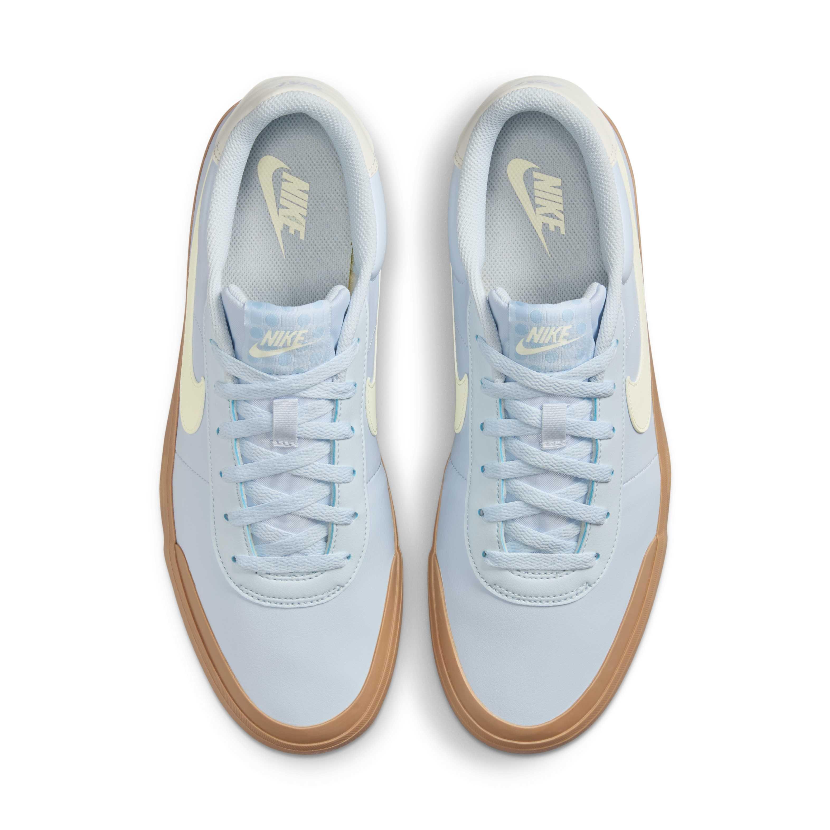 Nike Court Shot V2 "Blue Tint/Gum Light Brown/Sail" Men's Shoe - BLUE/LT BROWN/SAIL Thumbnail View 4