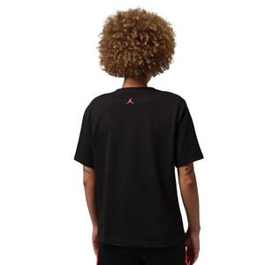 Jordan Women's Sport Heritage Dri-FIT Graphic T-Shirt -Black/Red