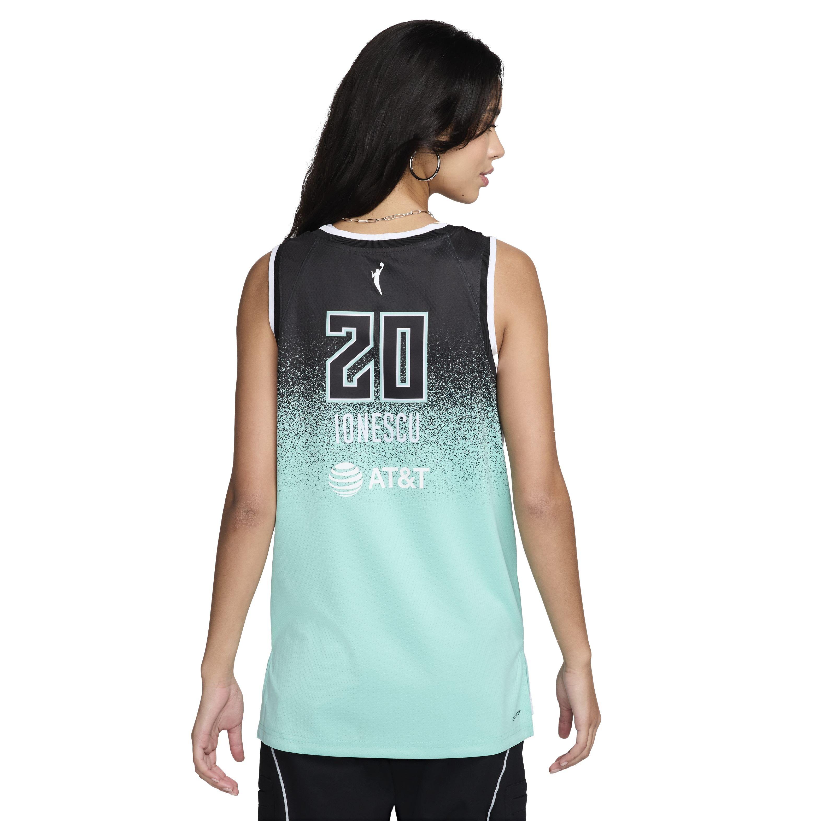 Nike Women's Sabrina Ionescu New York Liberty 2023 Dri-FIT WNBA Victory Jersey - Green - GREEN Thumbnail View 2