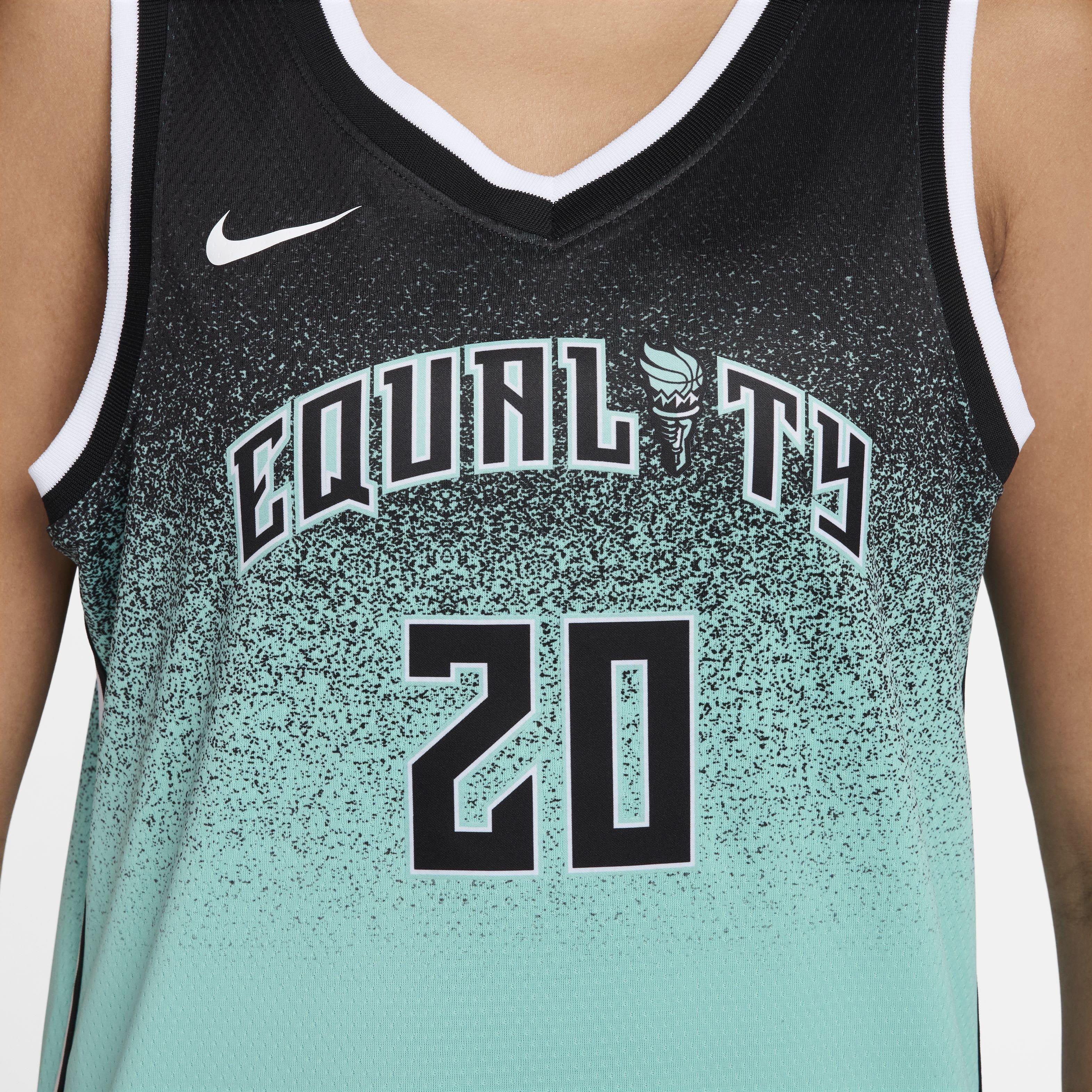 Nike Women's Sabrina Ionescu New York Liberty 2023 Dri-FIT WNBA Victory Jersey - Green - GREEN Thumbnail View 4
