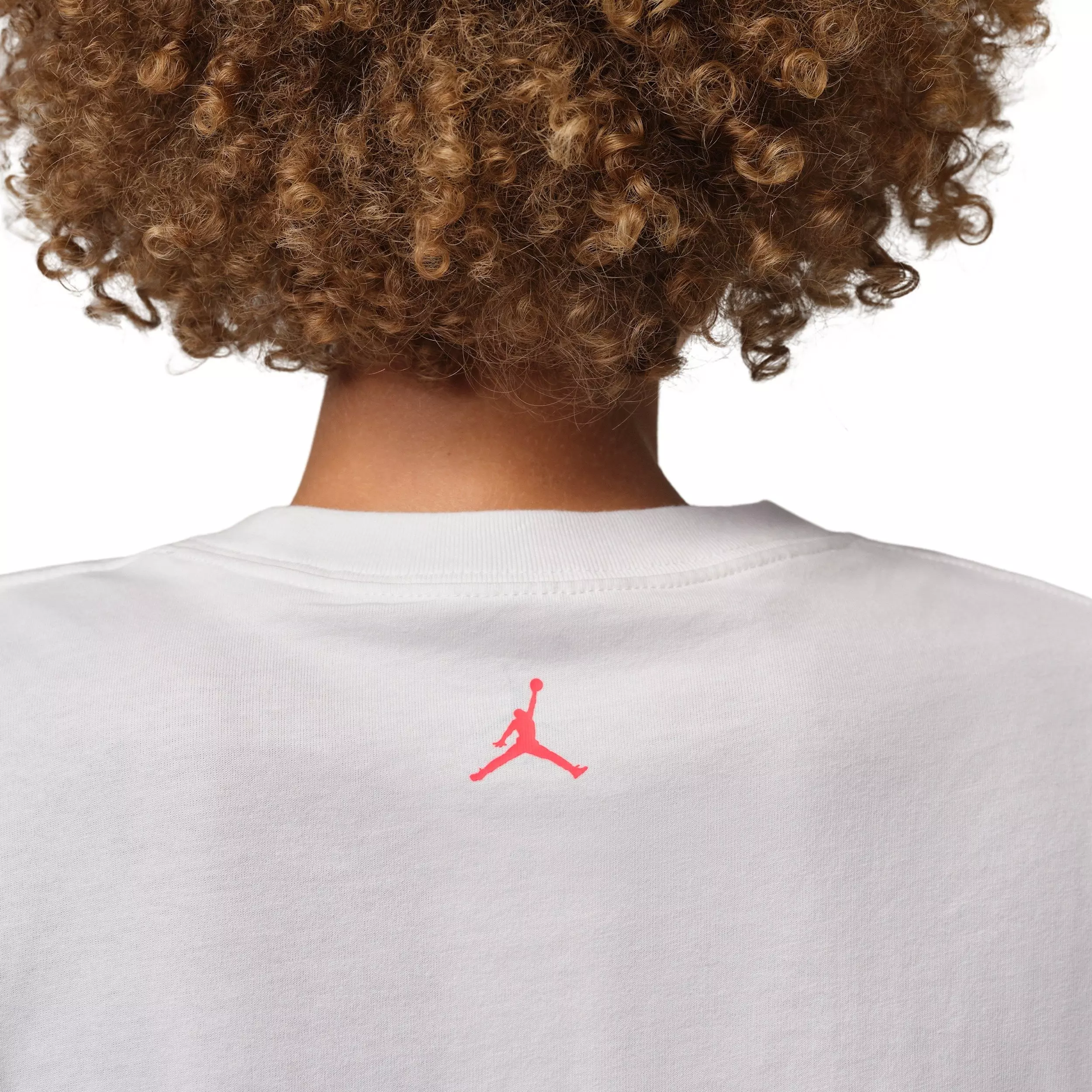 Jordan Women's Sport Heritage Dri-FIT Graphic T-Shirt - White/Red - WHITE/RED