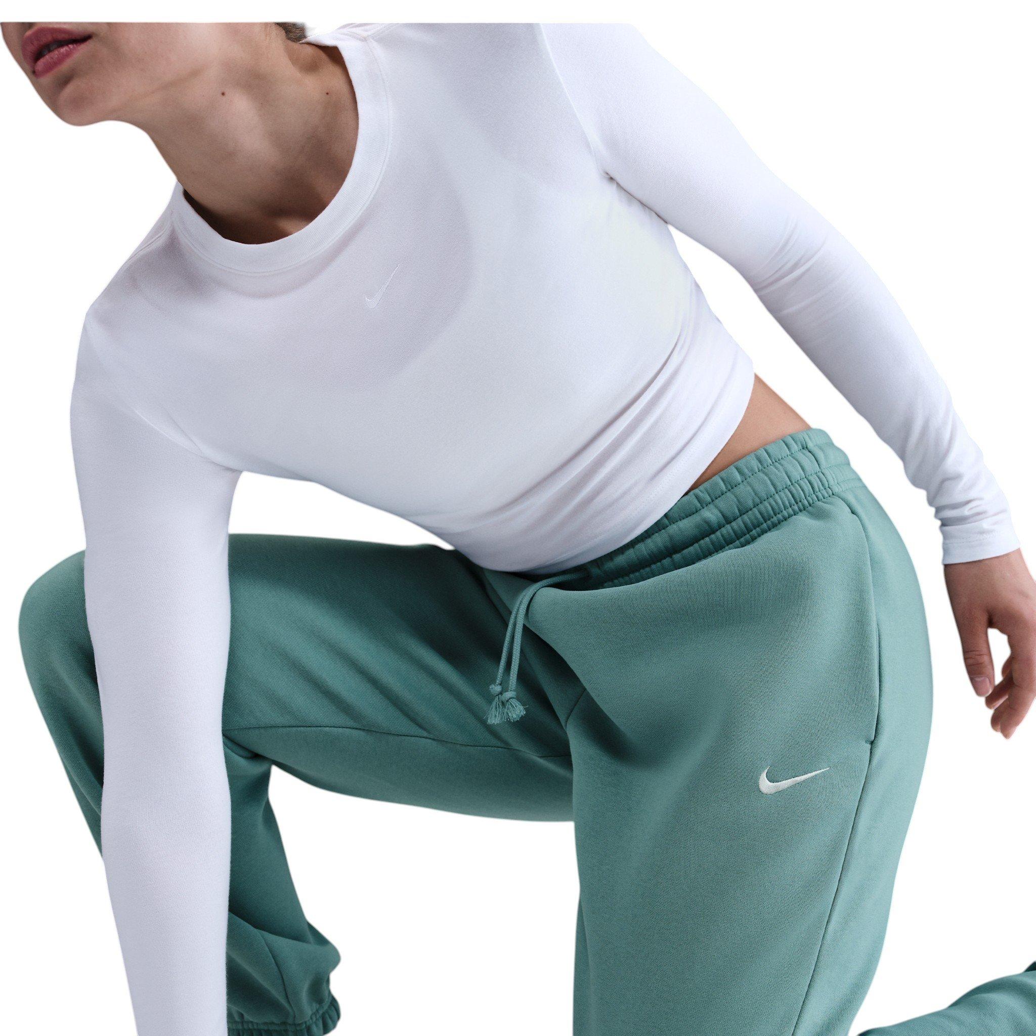 Nike Women's Sportswear Phoenix Fleece High-Waisted Oversized Sweatpants - Sage Green - SAGE GREEN